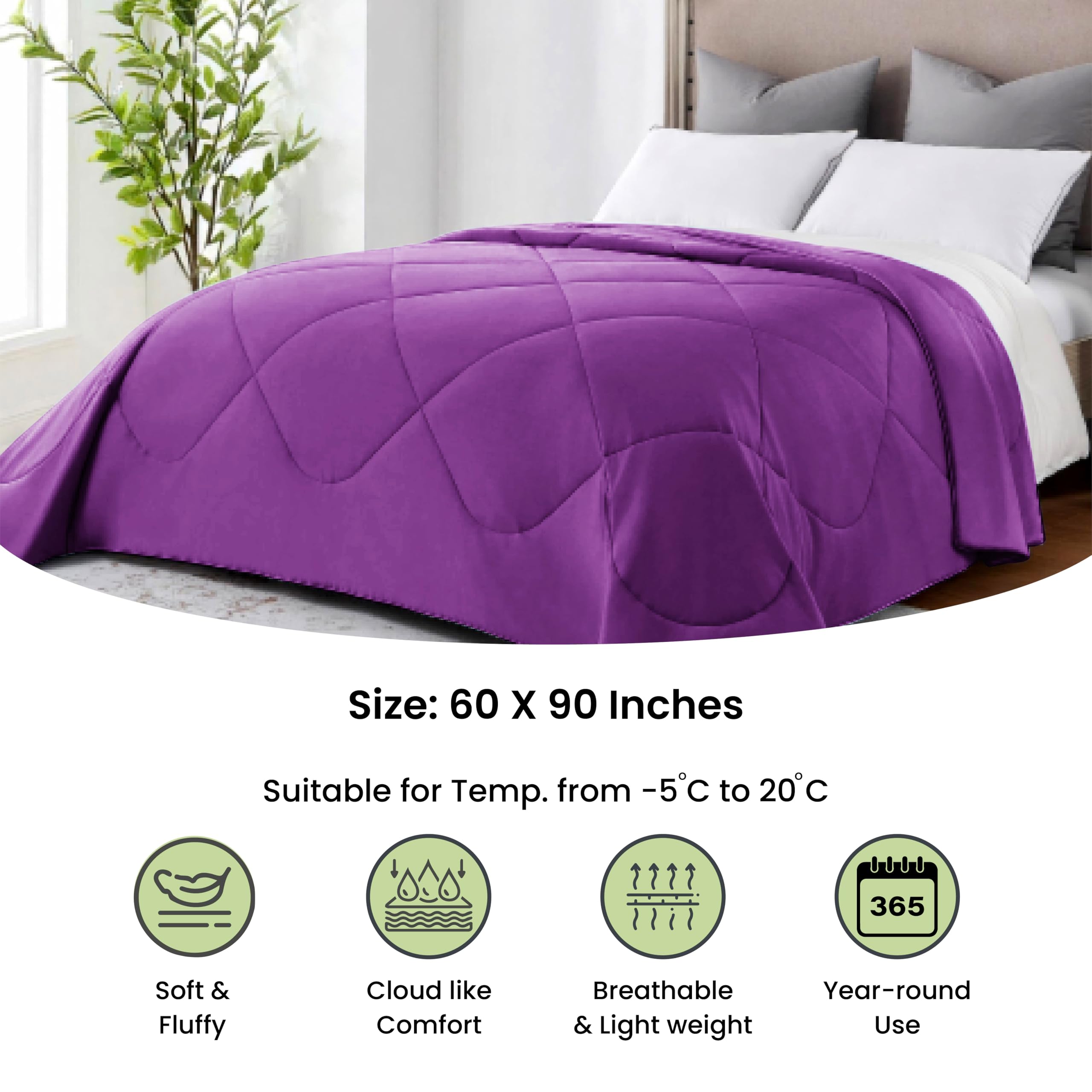 Mush satin comforter - Stylish geometric pattern for bedroom