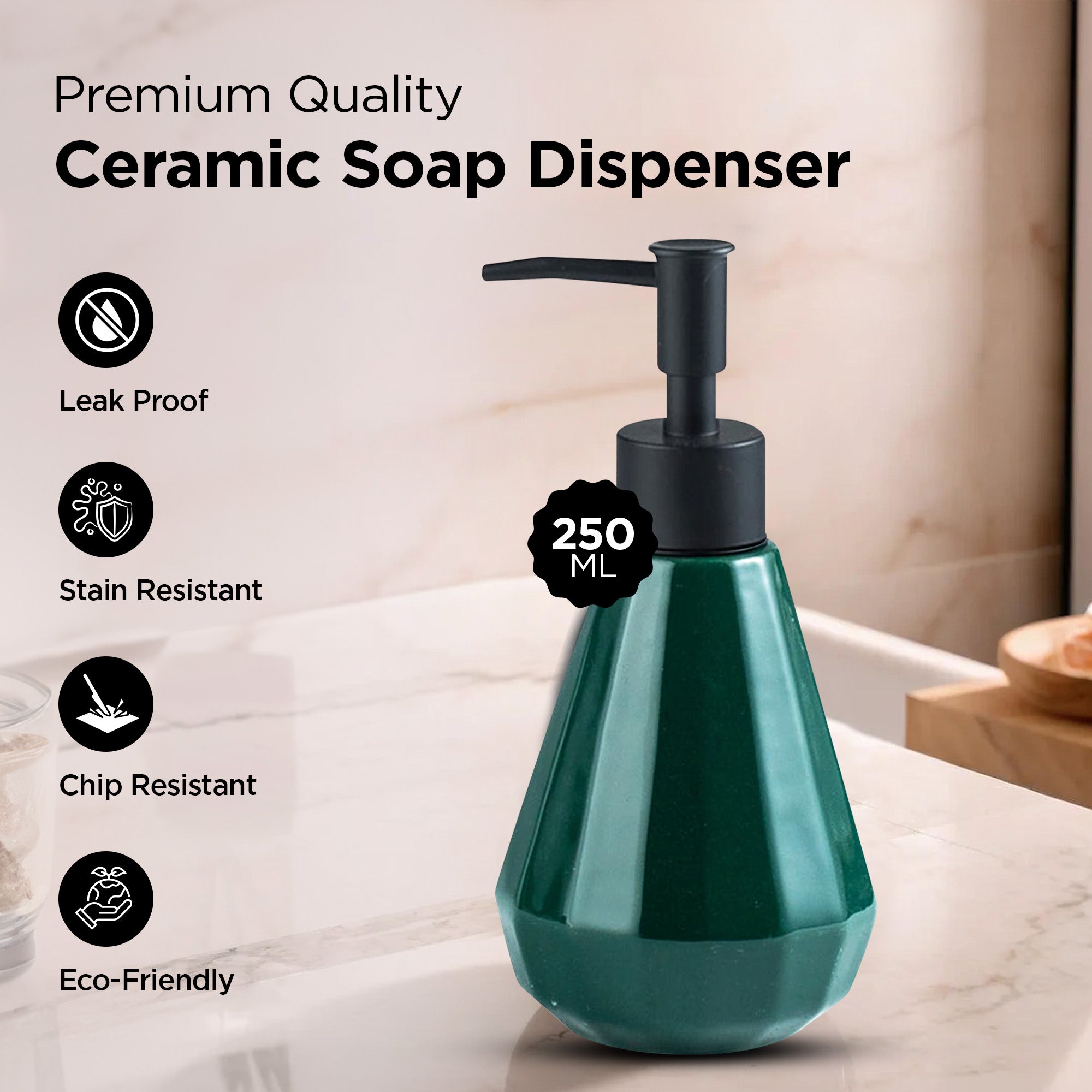 UMAI ceramic dispenser - Elevate your sink area