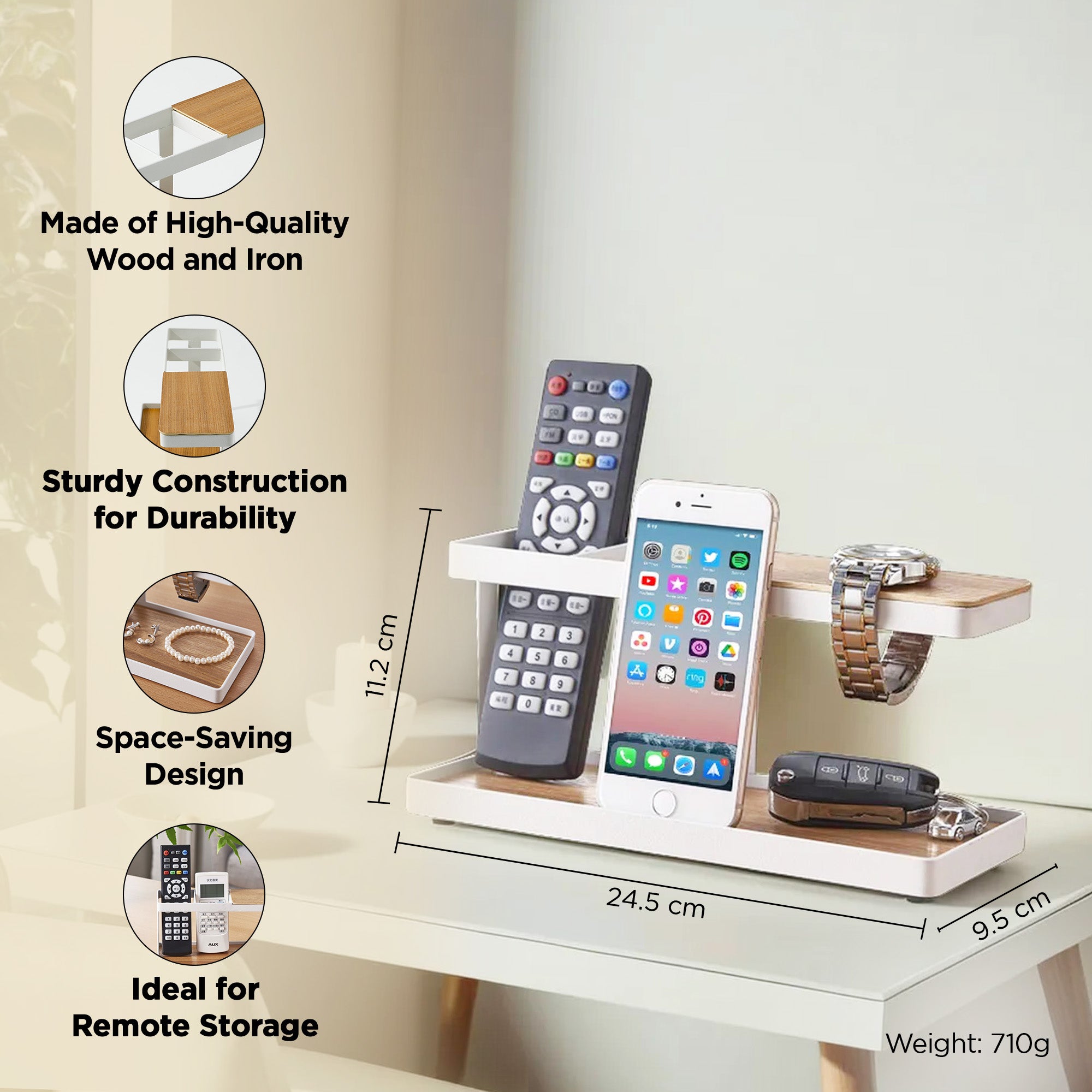 UMAI desk organizer - organizing keys and small items