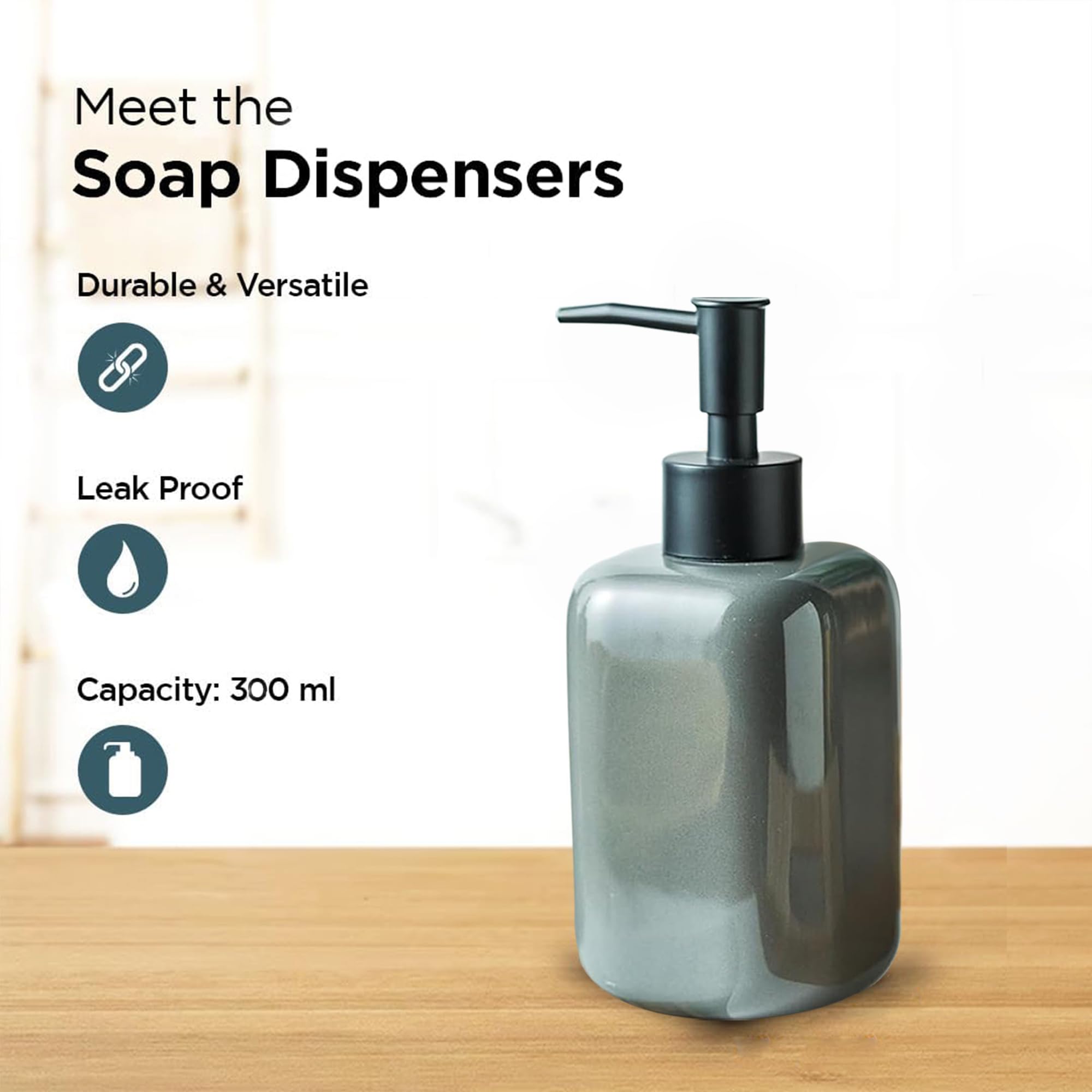 Kuber Liquid Soap Dispenser - Stylish Kitchen Addition