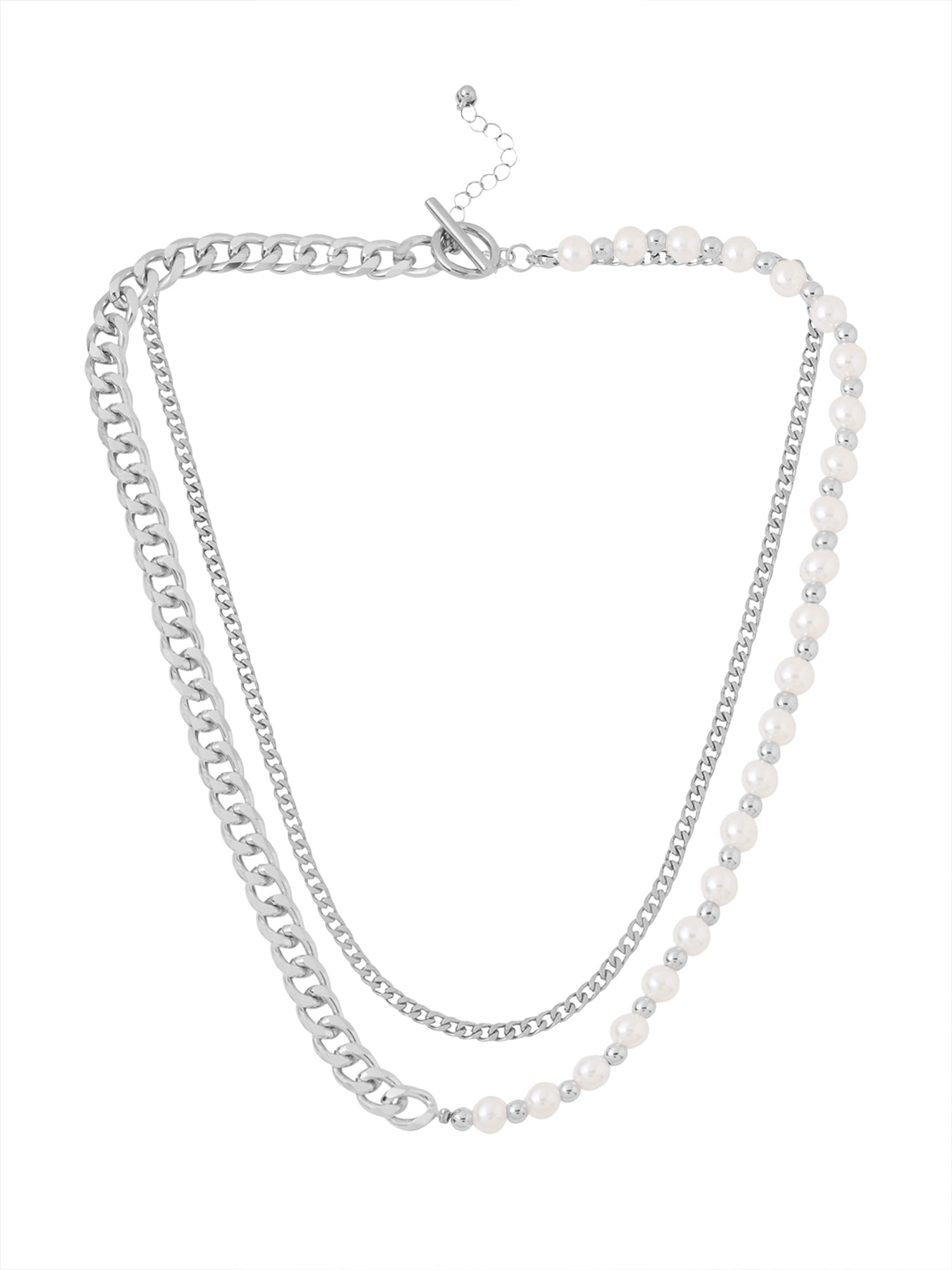 Yellow Chimes silver pearl chain - stylish men's accessory