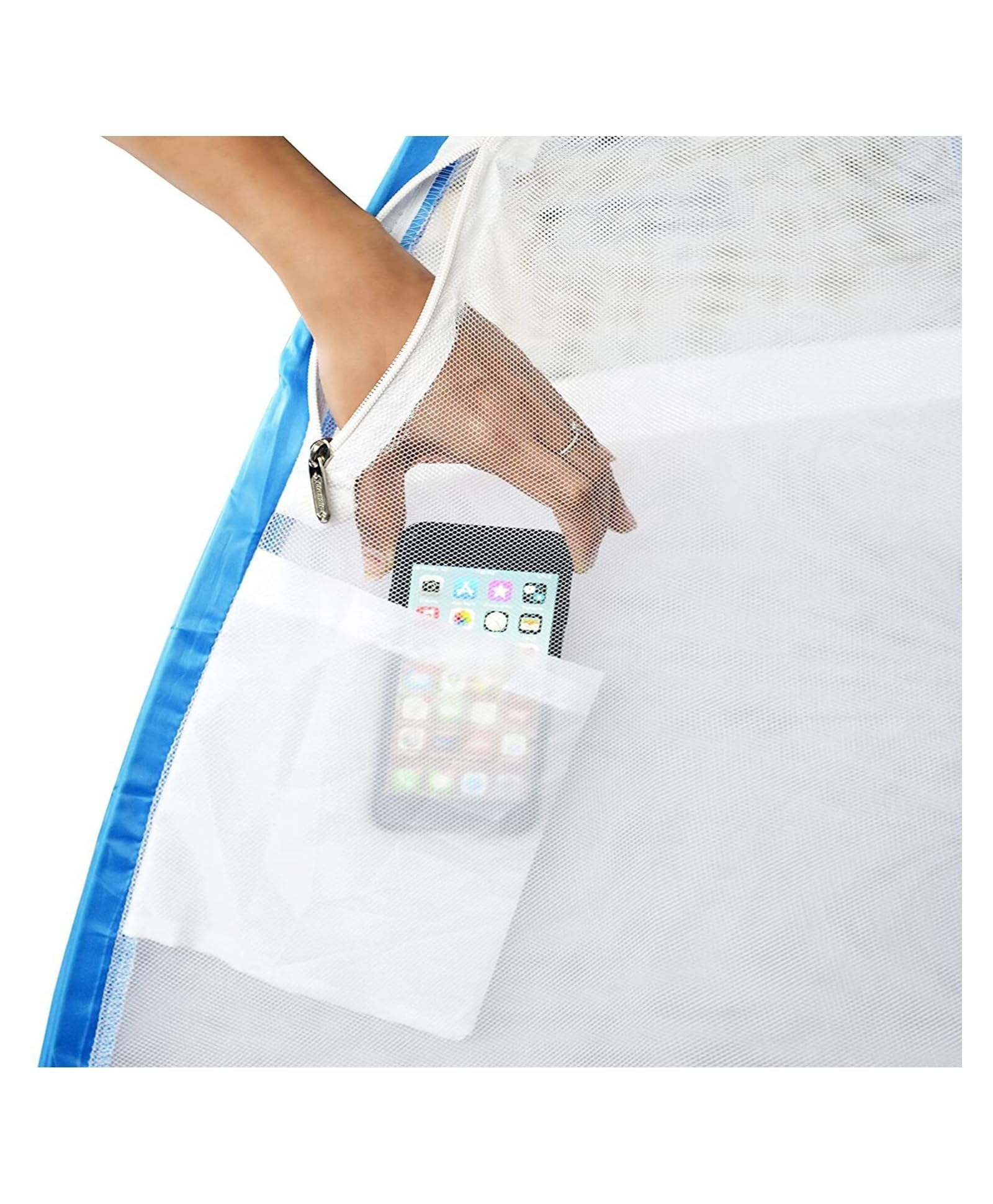 Classic Mosquito Net with Mobile Pocket - child safety solution