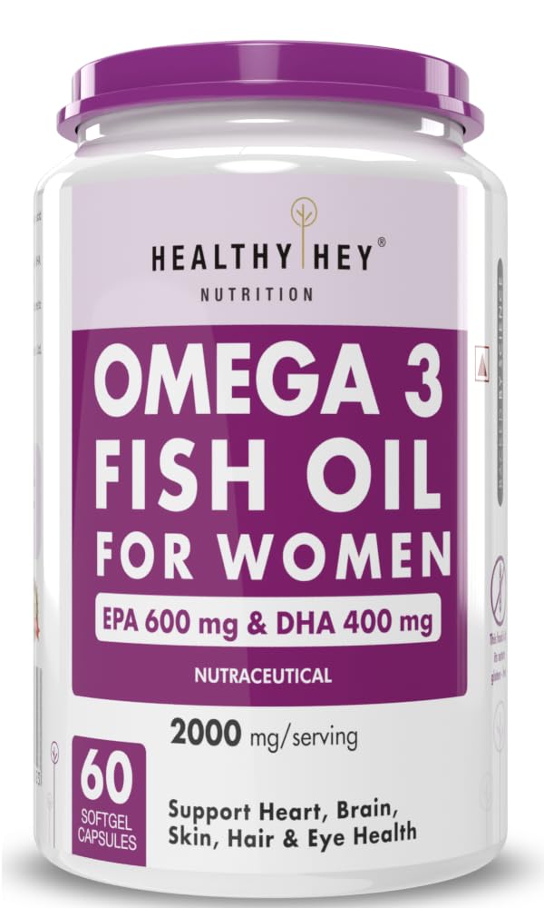 Healthyhey Fish Oil for Women - 30-day Omega-3 health supply