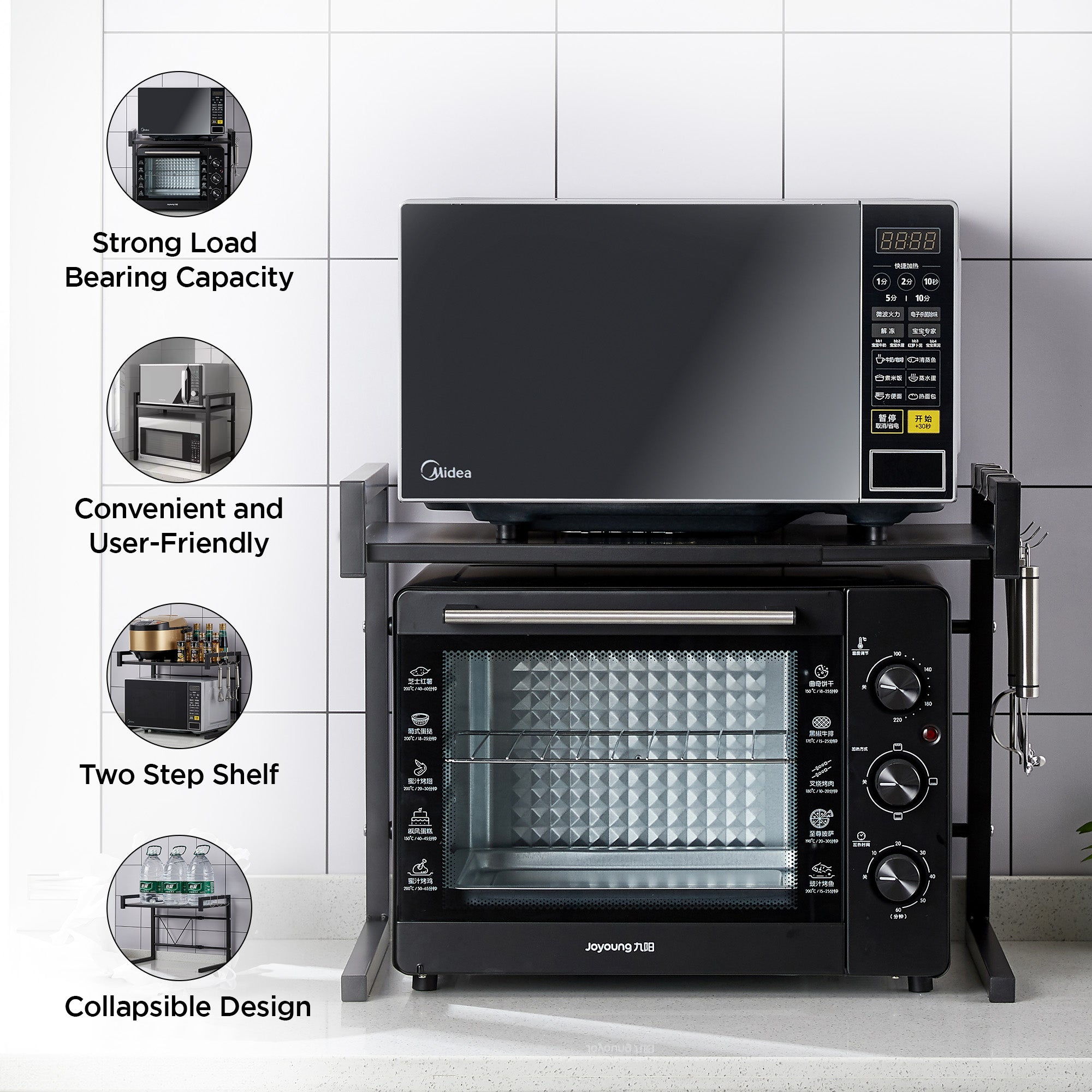 UMAI Microwave Shelf - Perfect for home kitchens