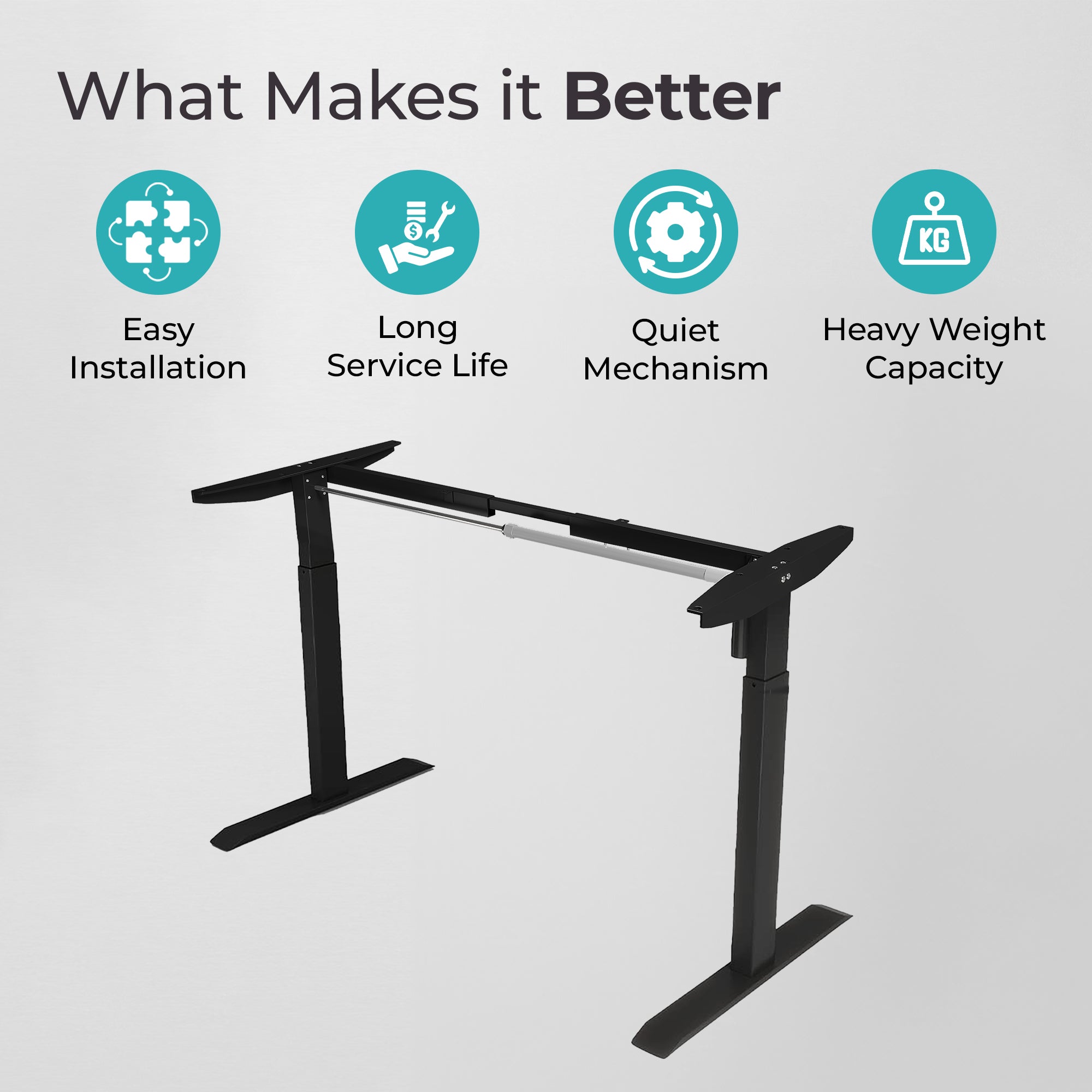 The Better Home Desk Frame - Spacius office desk for productivity