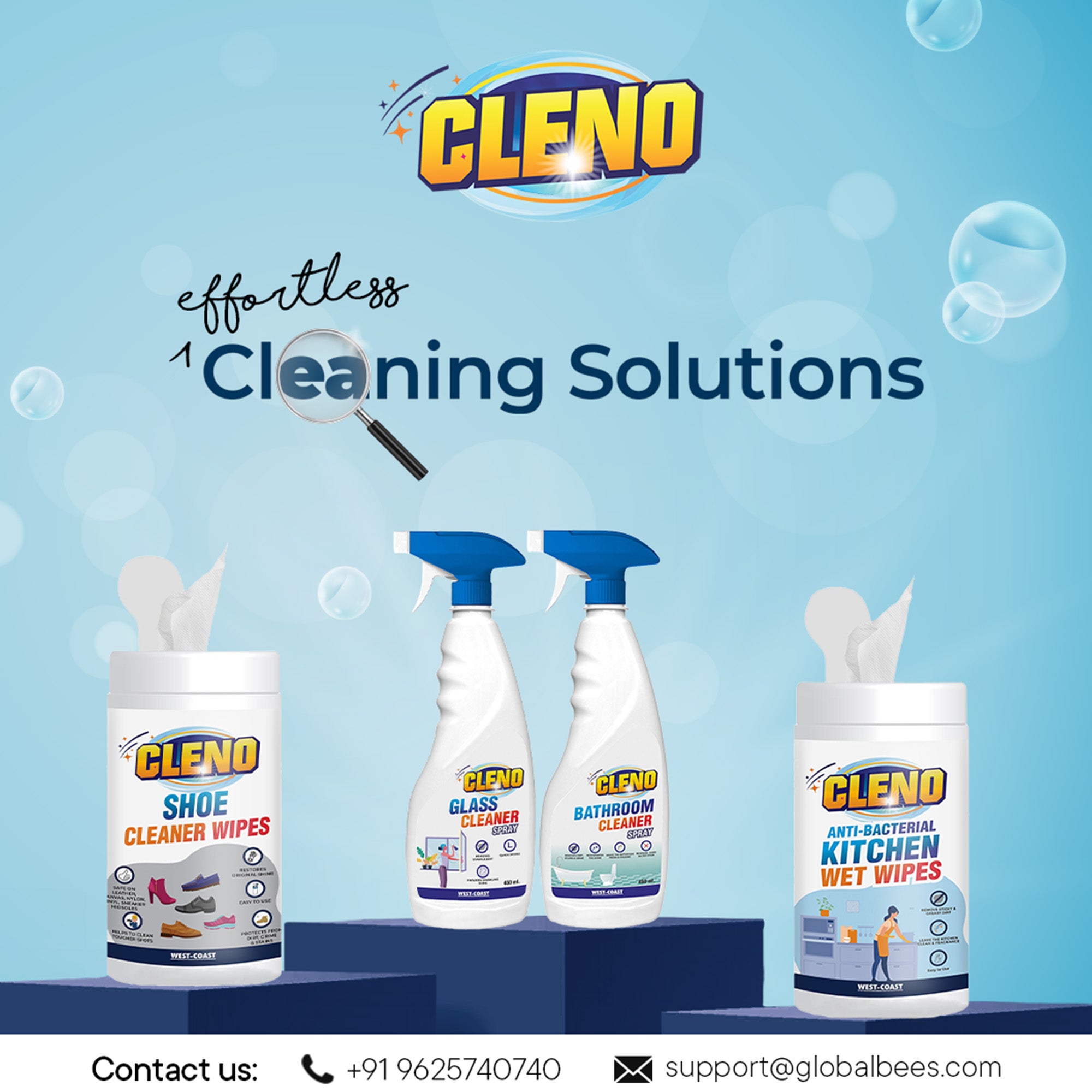 Cleno shoe cleaning wipes - cleaning sneakers in the gym