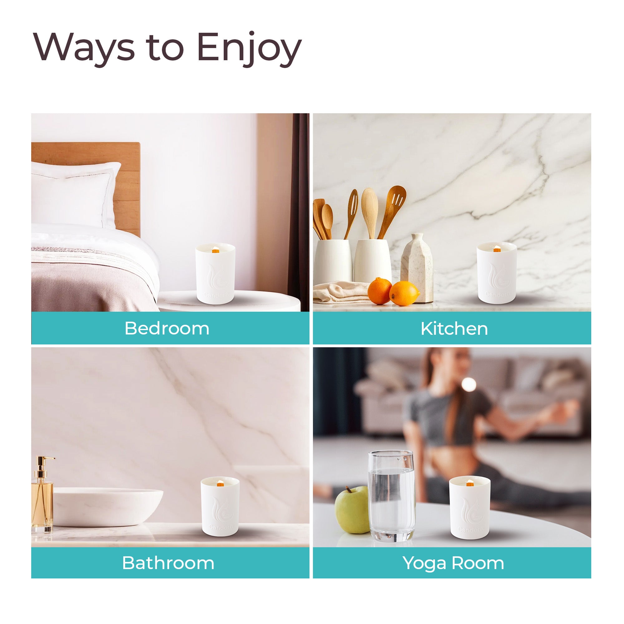 The Better Home scented candle - Enhances ambiance during meditation