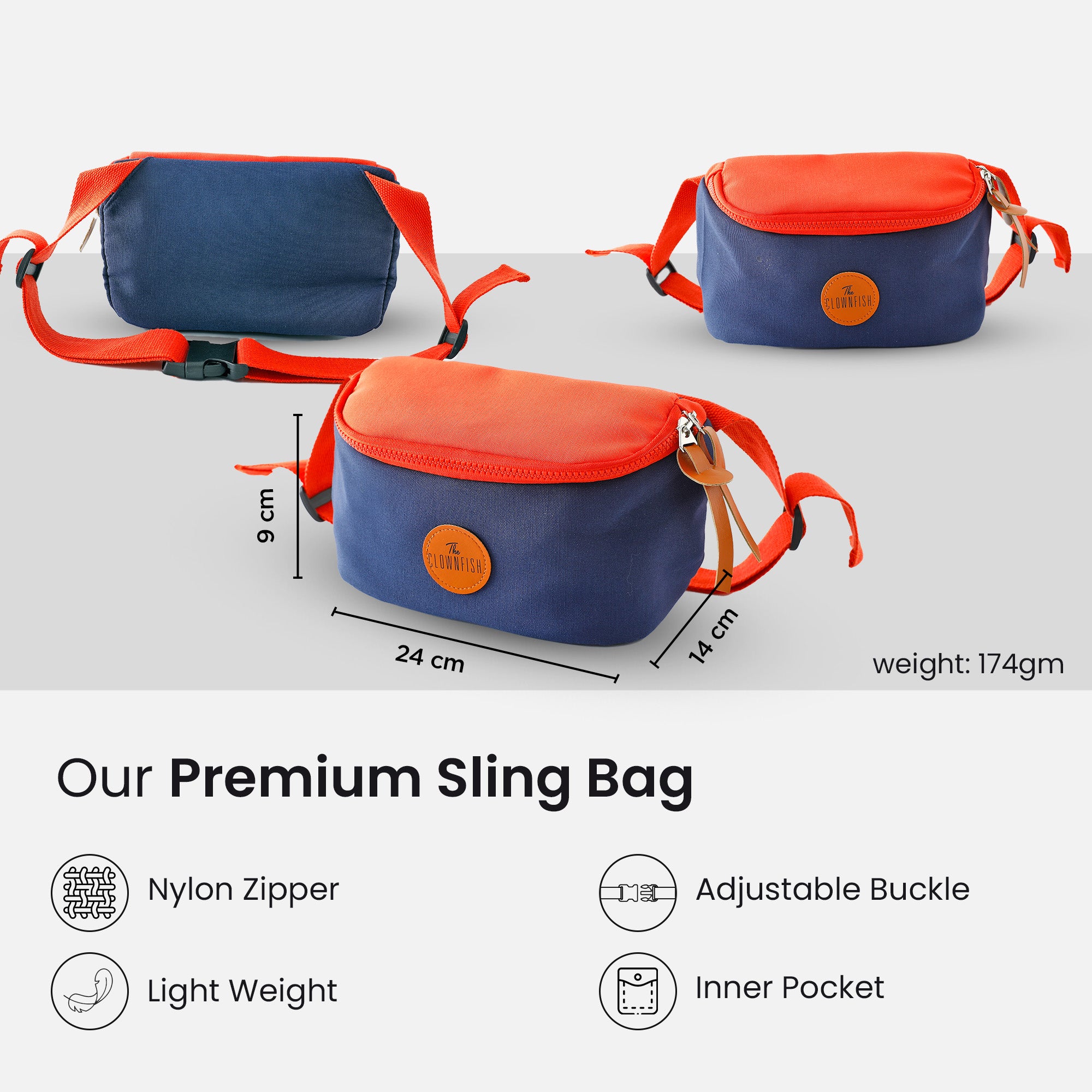 Clownfish sling bag - Versatile bum bag for outdoor activities