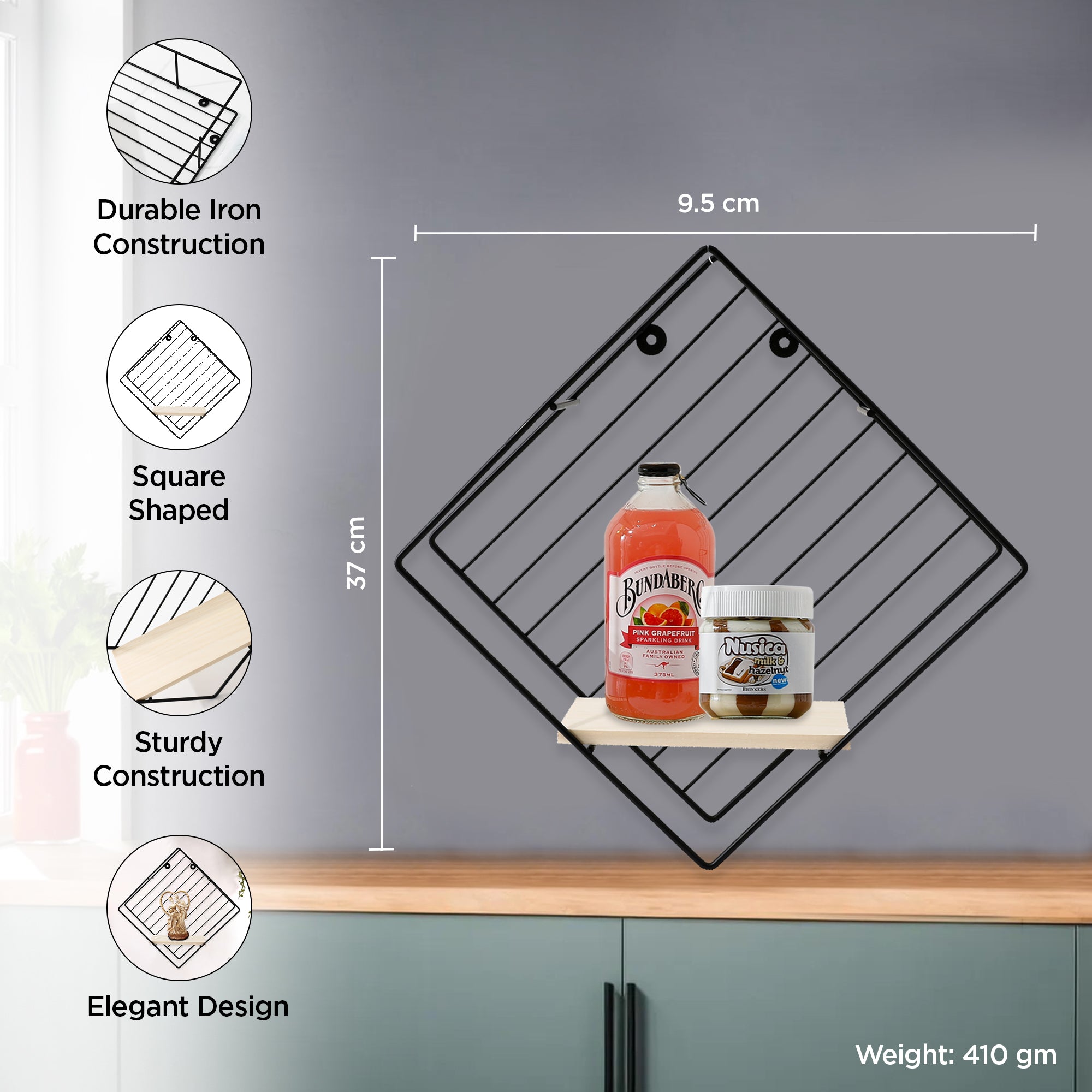 UMAI wall shelf - stylish storage solution for kids' room