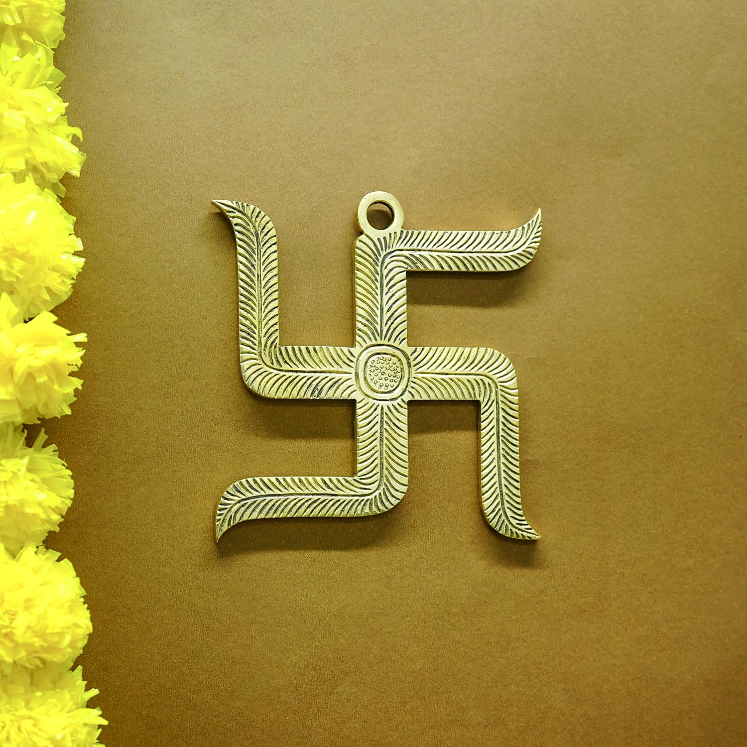 Ekhasa Brass Wall Hanging Yantra - Elegant Gift for Housewarming