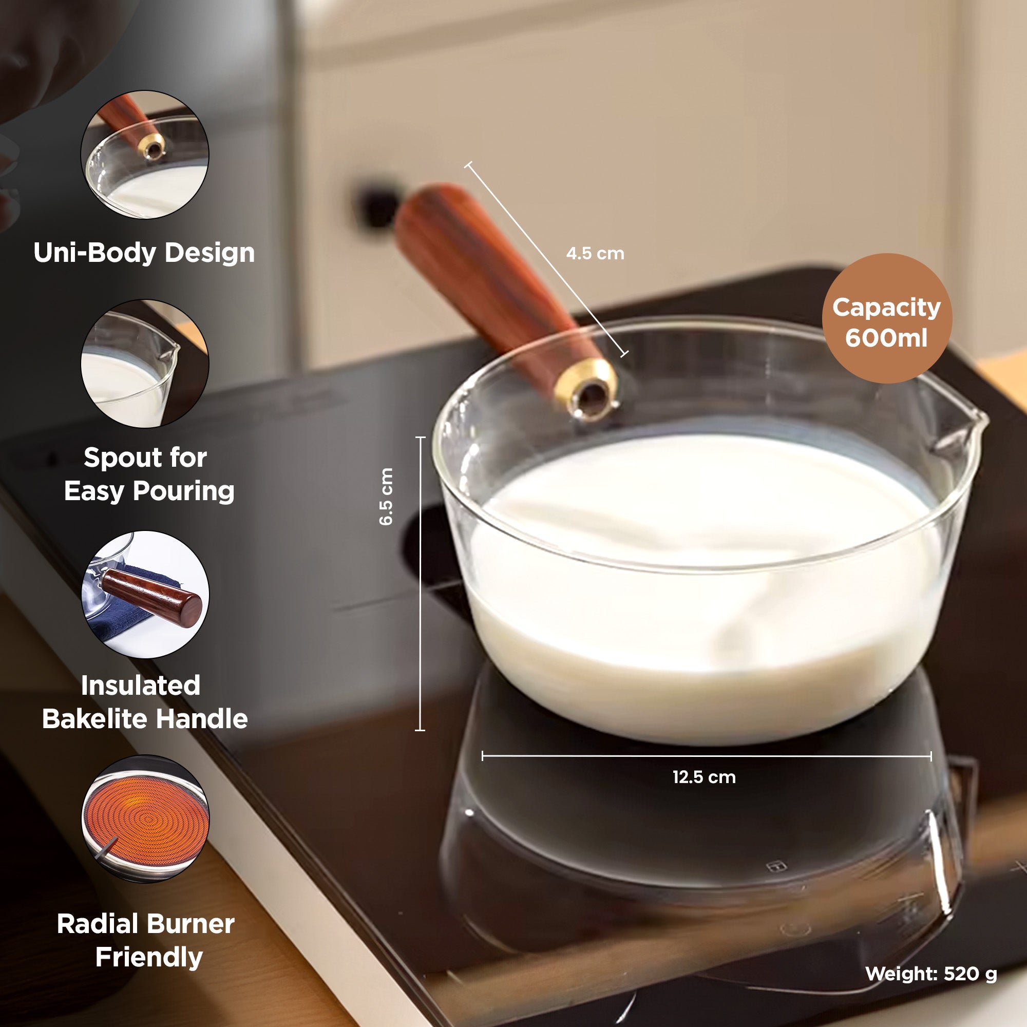 UMAI 600ml saucepan - cooking rice