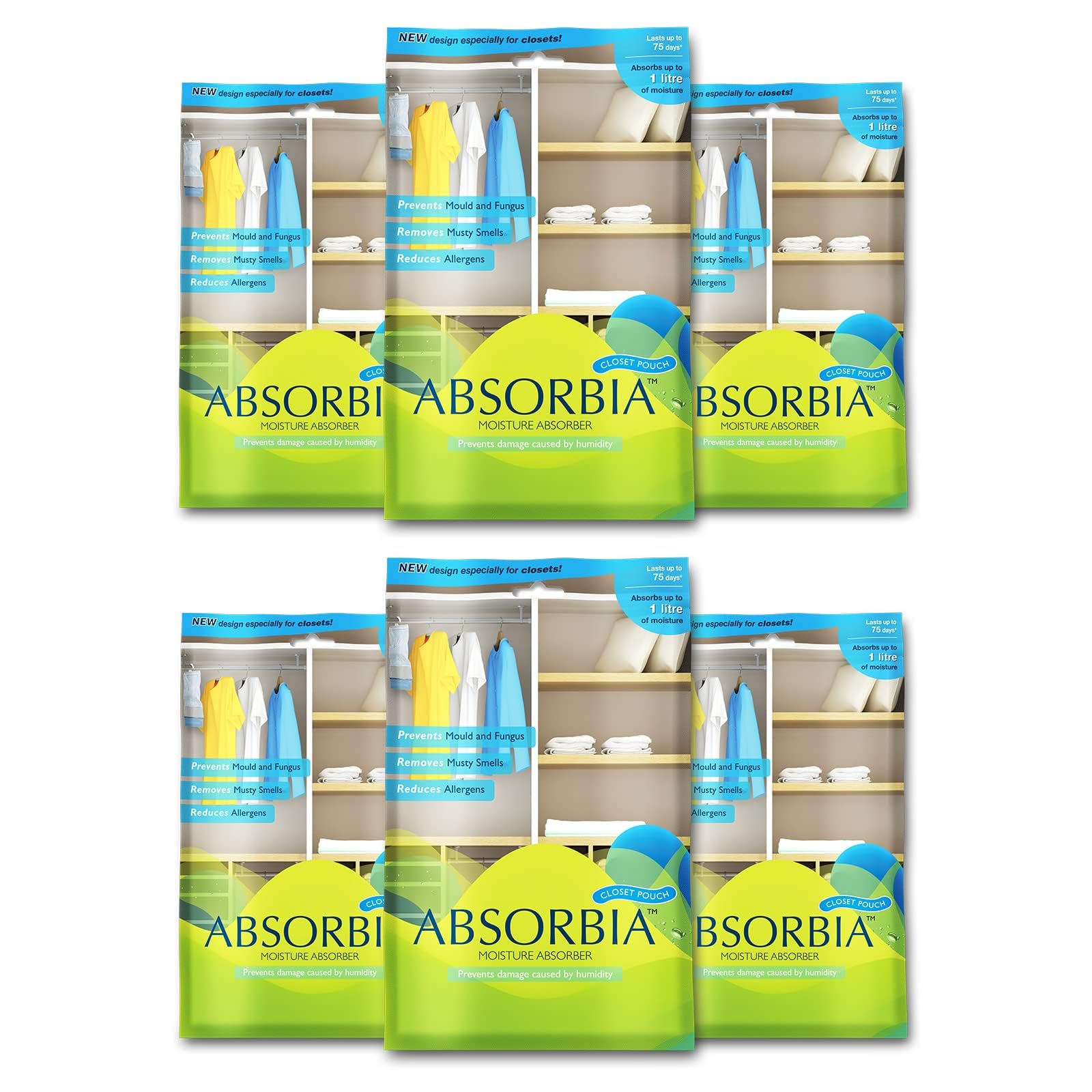 Absorbia hanging pouches - versatile moisture solution