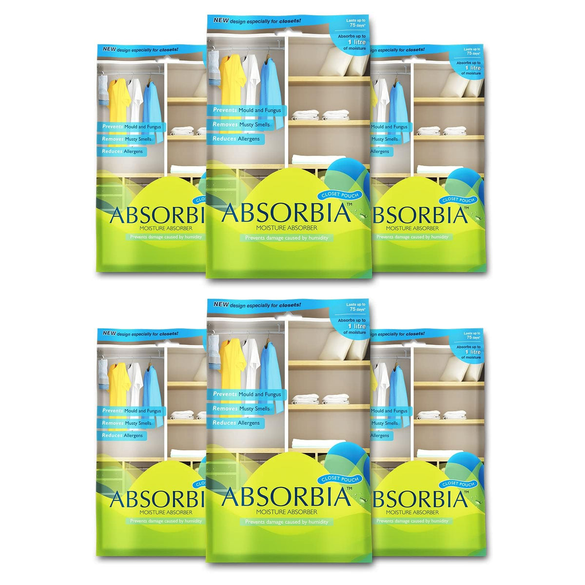 Absorbia hanging pouches - versatile moisture solution