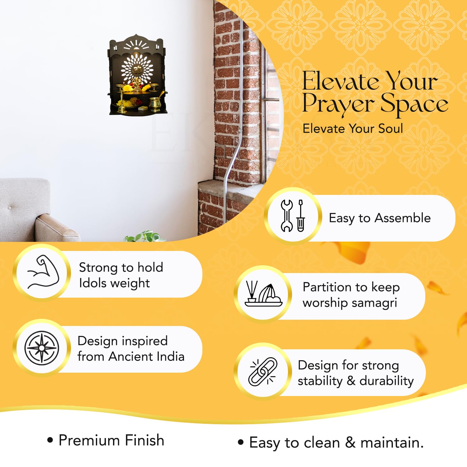 Ekhasa Wooden God Temple - Office Spiritual Space