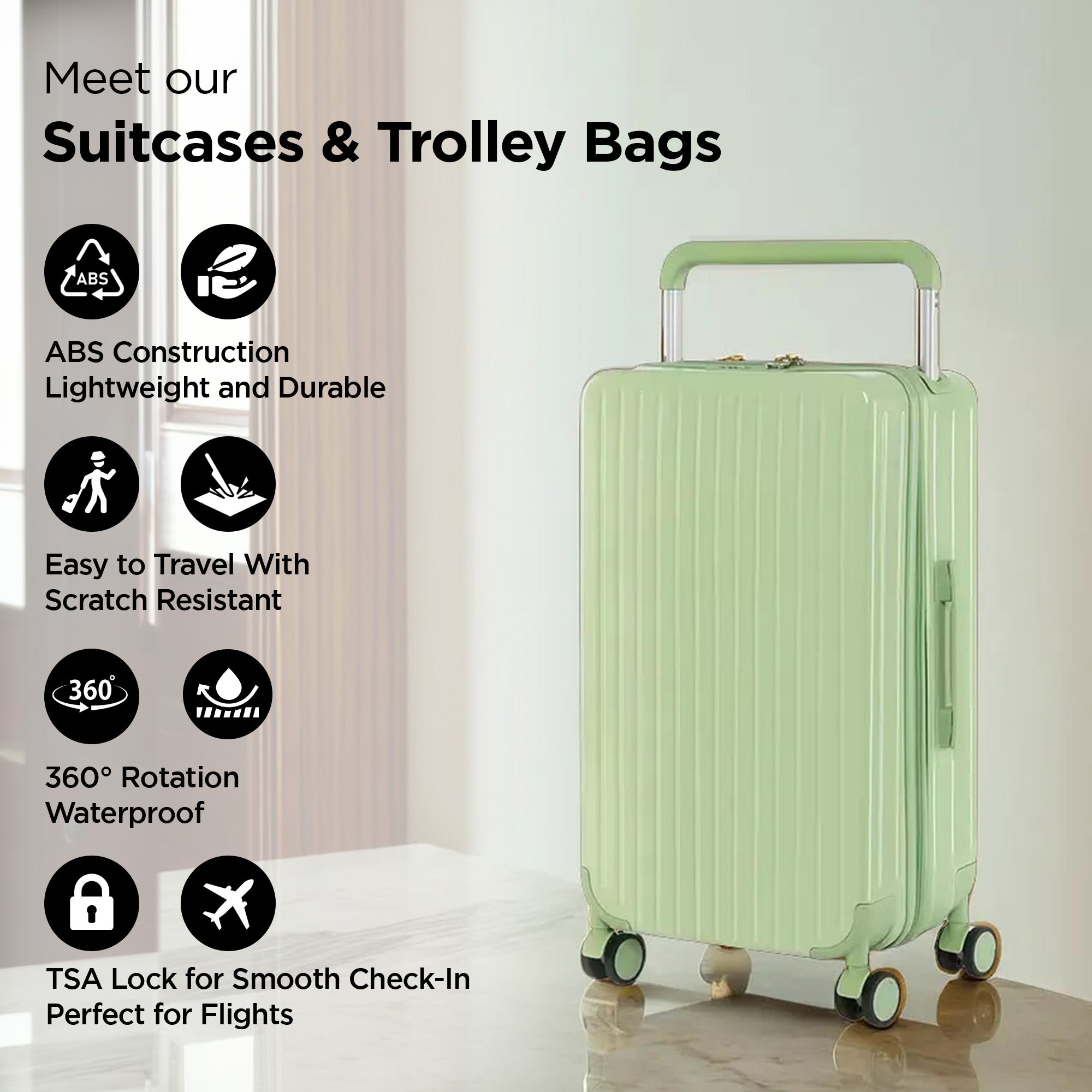 UMAI Durable Trolley Bag - Travel-ready suitcase for all