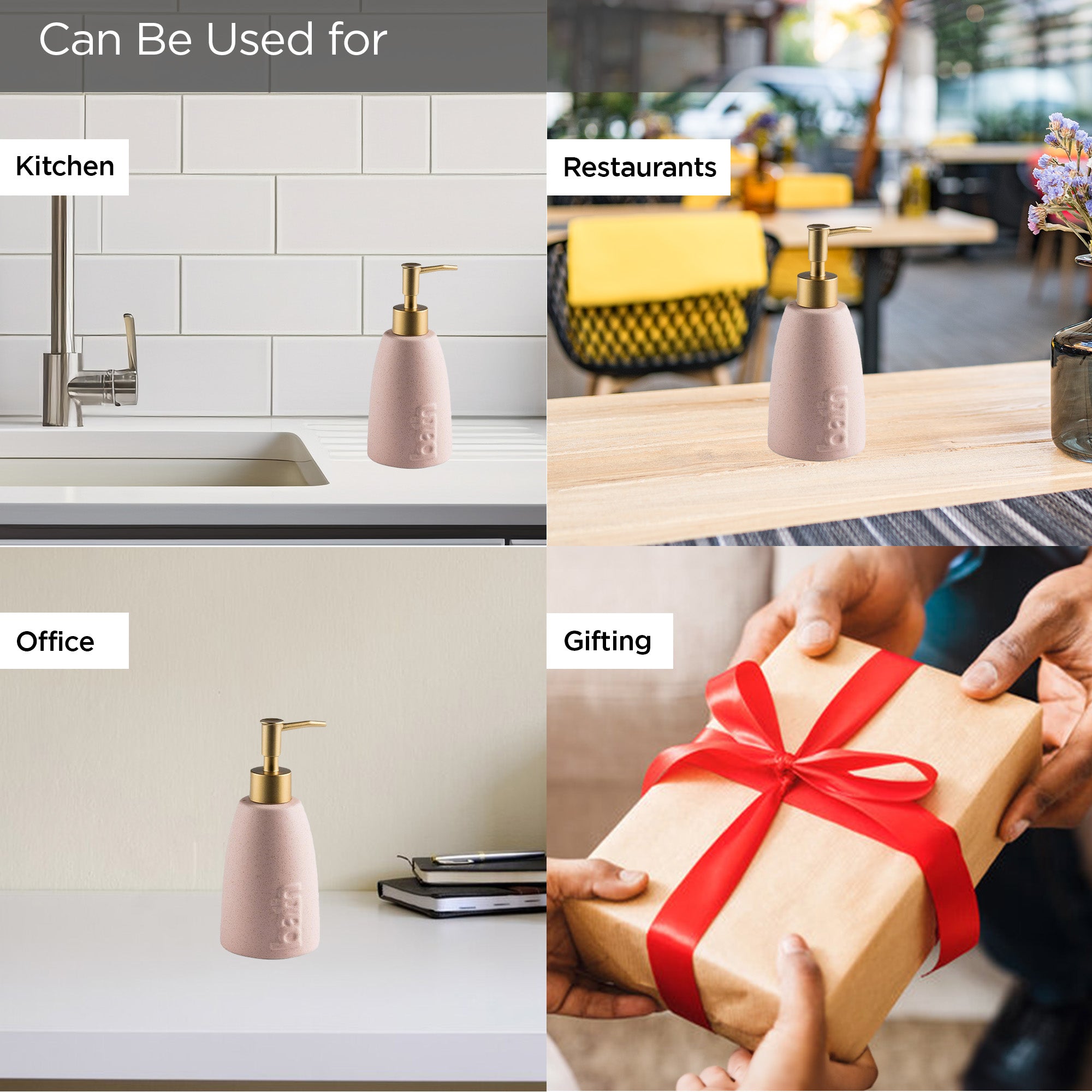 UMAI 320ml soap dispenser - elegant liquid soap holder