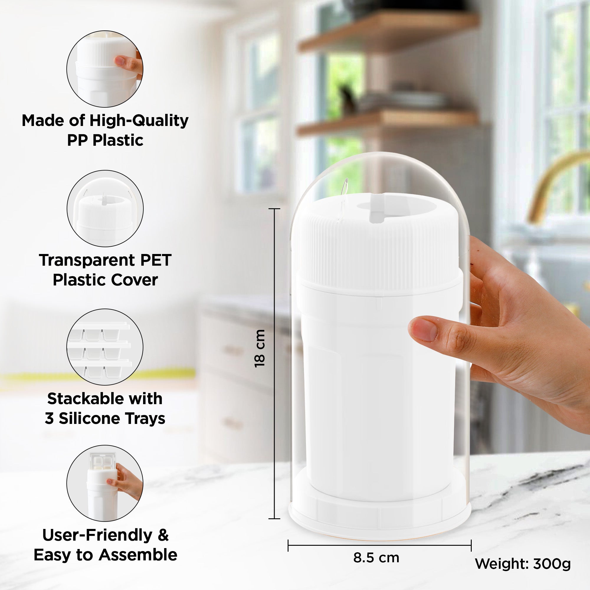 UMAI twisting ice cup - user-friendly ice making tool