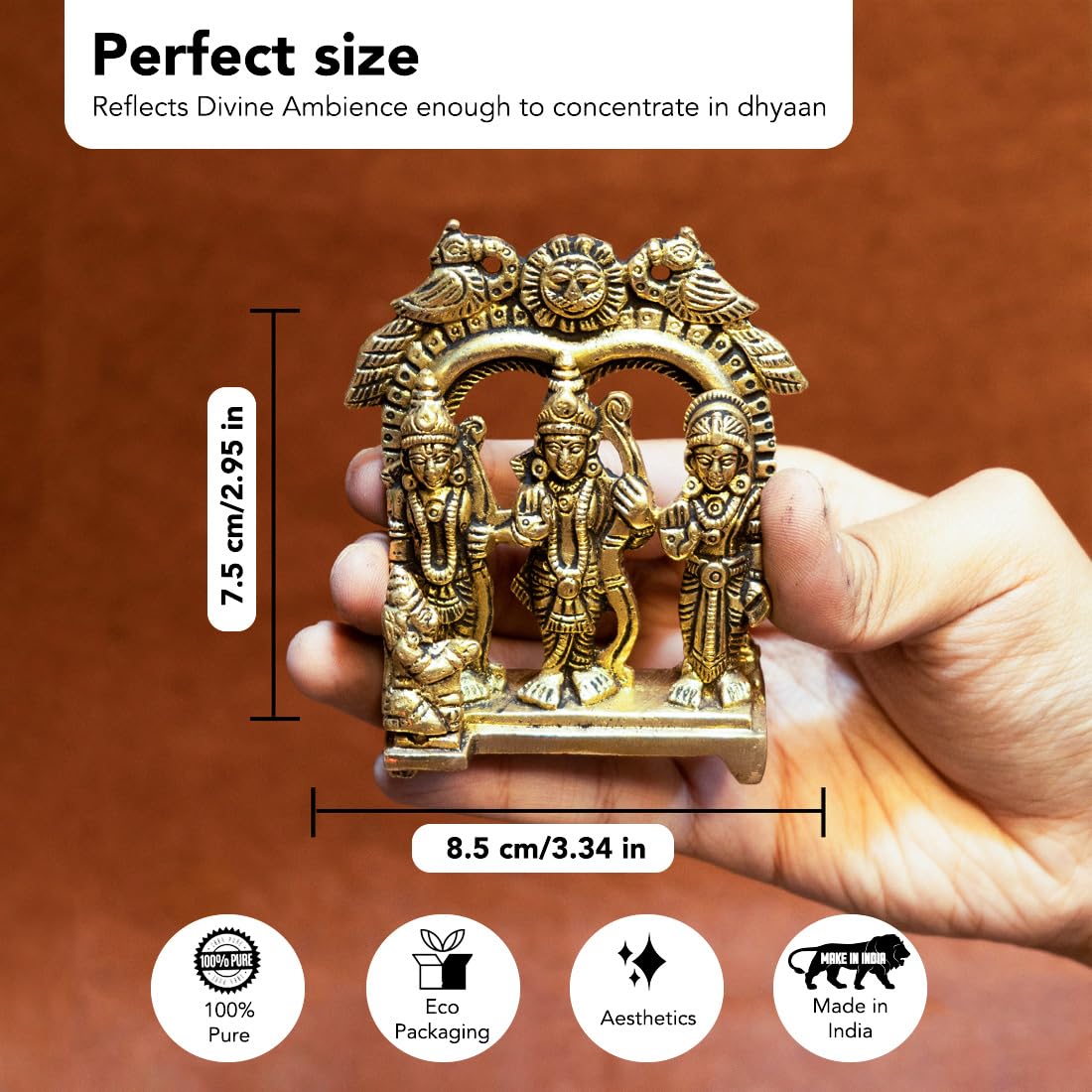 Ekhasa Brass Ram Darbar Idol - Family values symbol