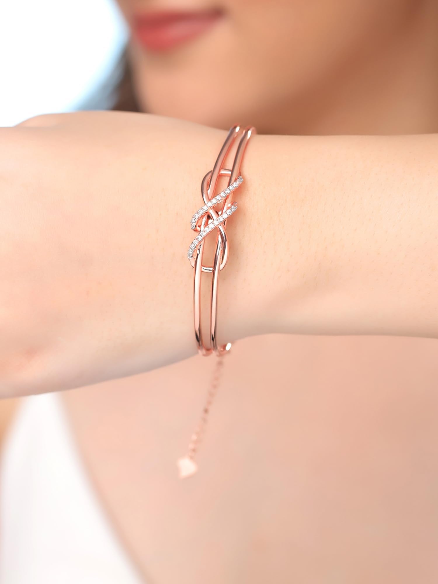 Rose Gold Bracelet Women's Fashion Bracelets Yellow Chimes