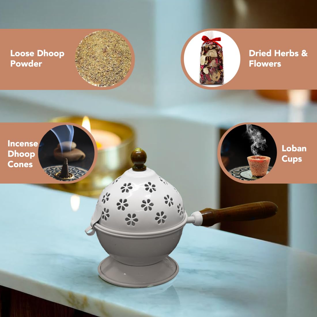 Ekhasa incense holder - home decor use