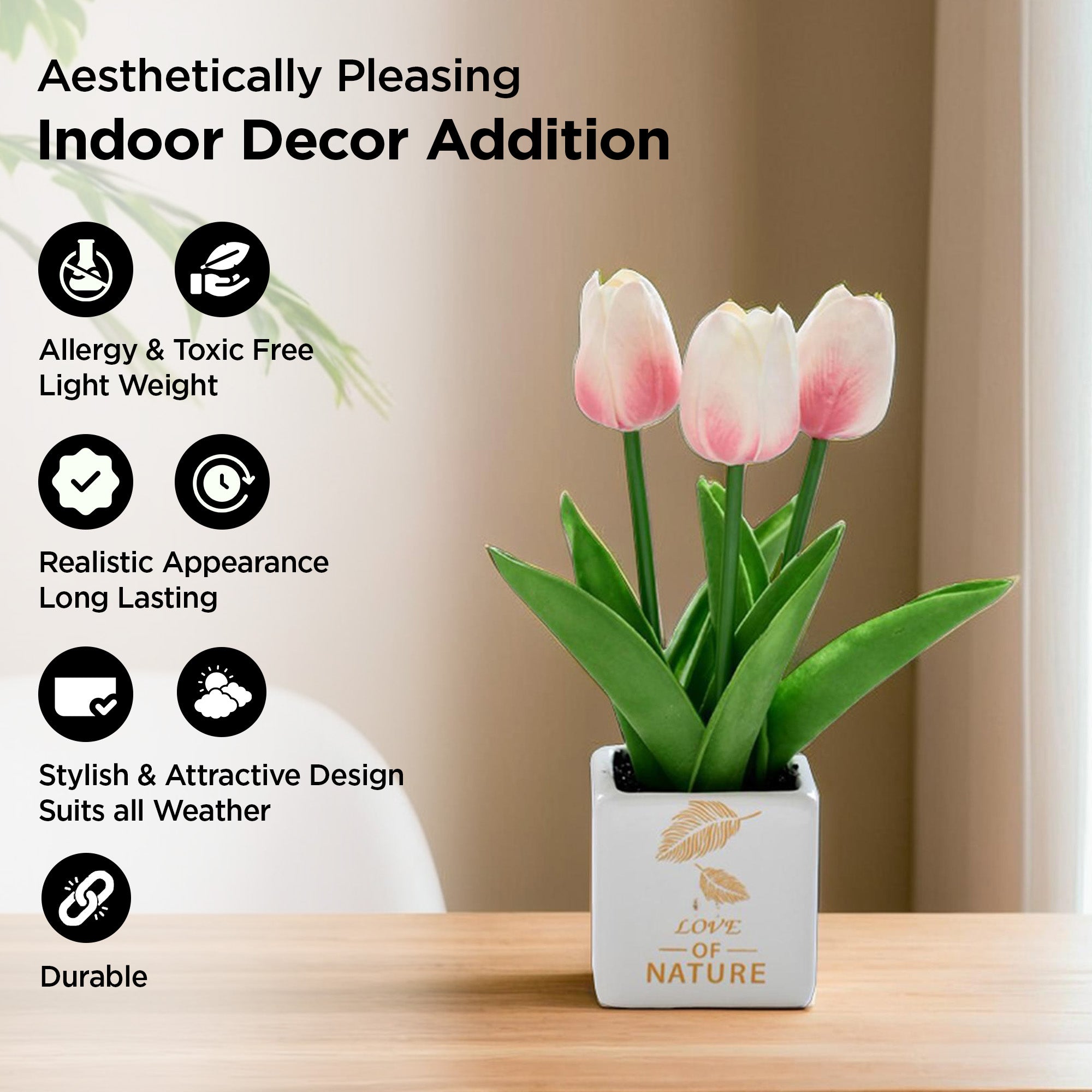 UMAI artificial tulip plant - festive gift idea