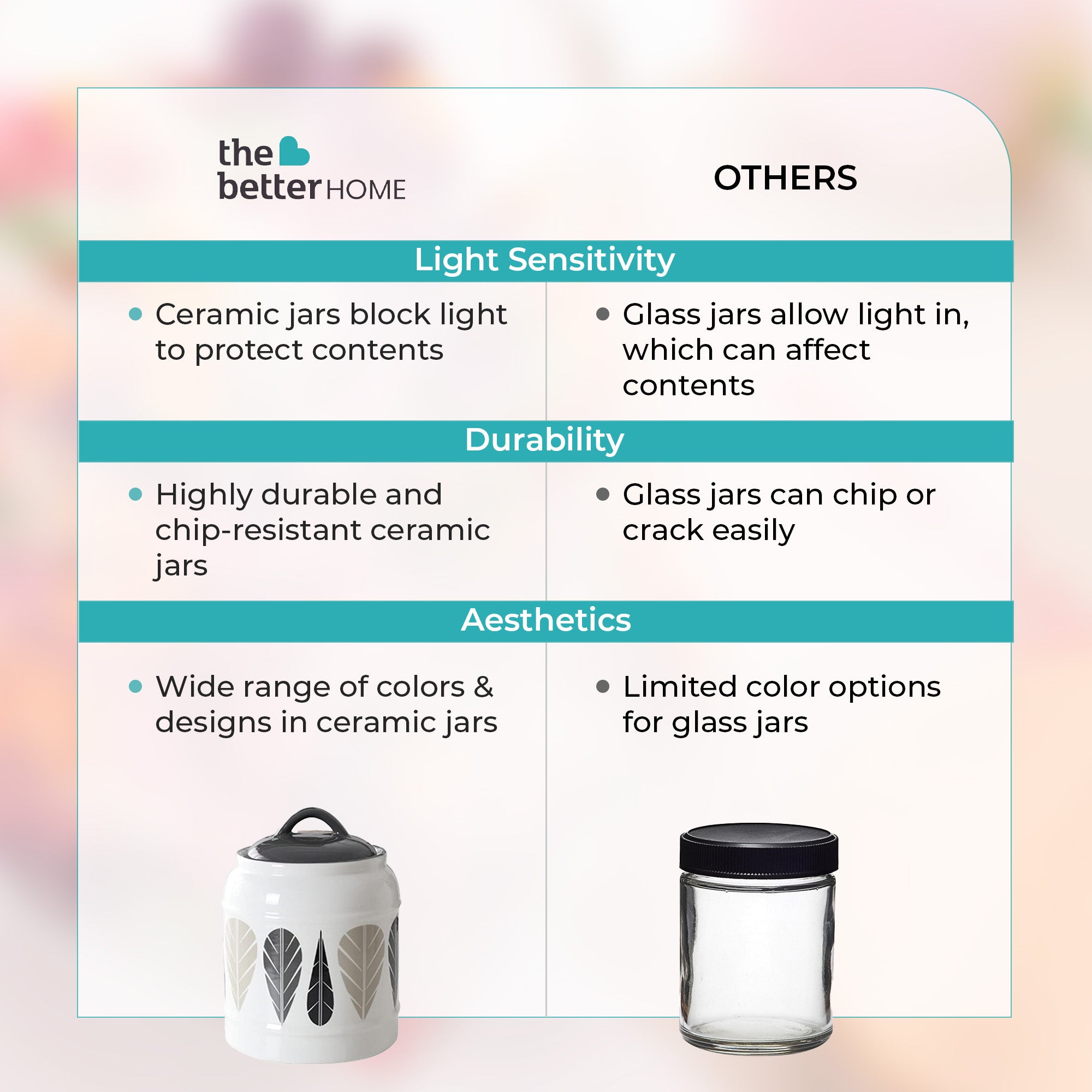 The Better Home grey ceramic jar - elegant kitchen decor