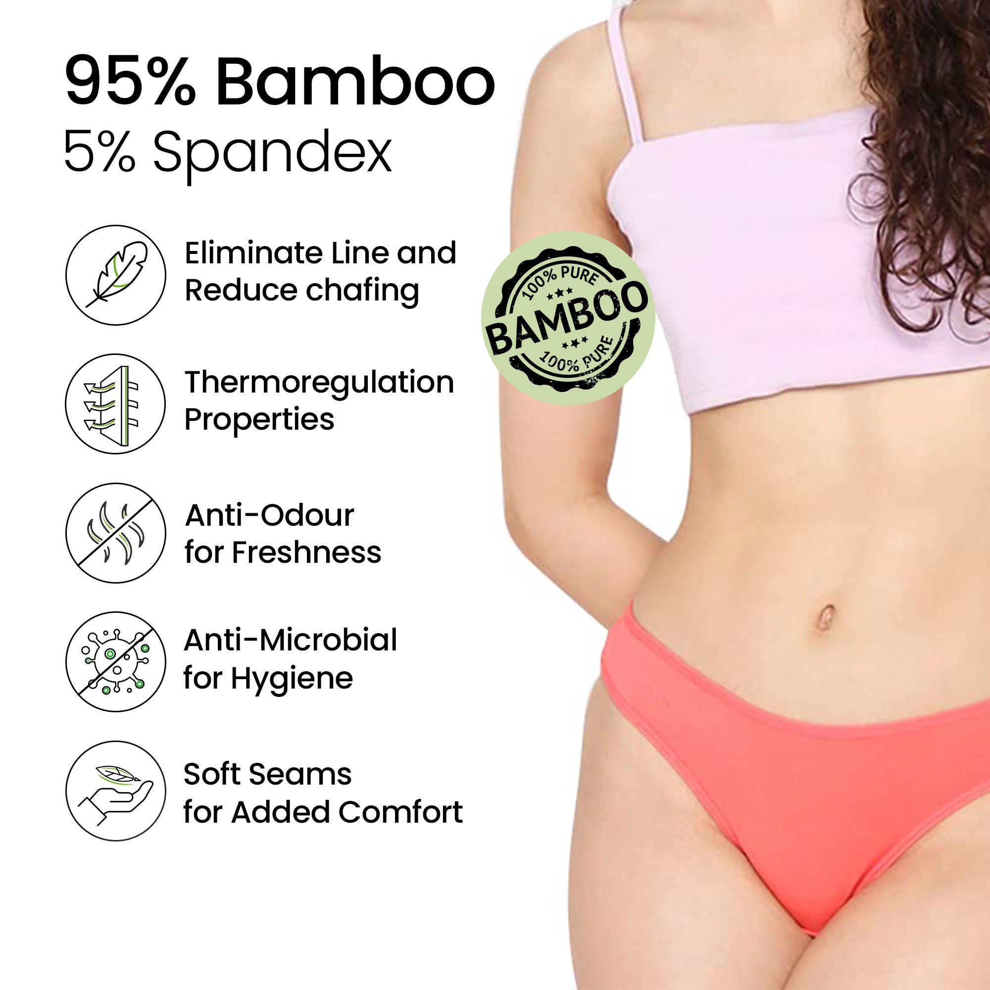 Mush bamboo bikini briefs - comfortable and antimicrobial