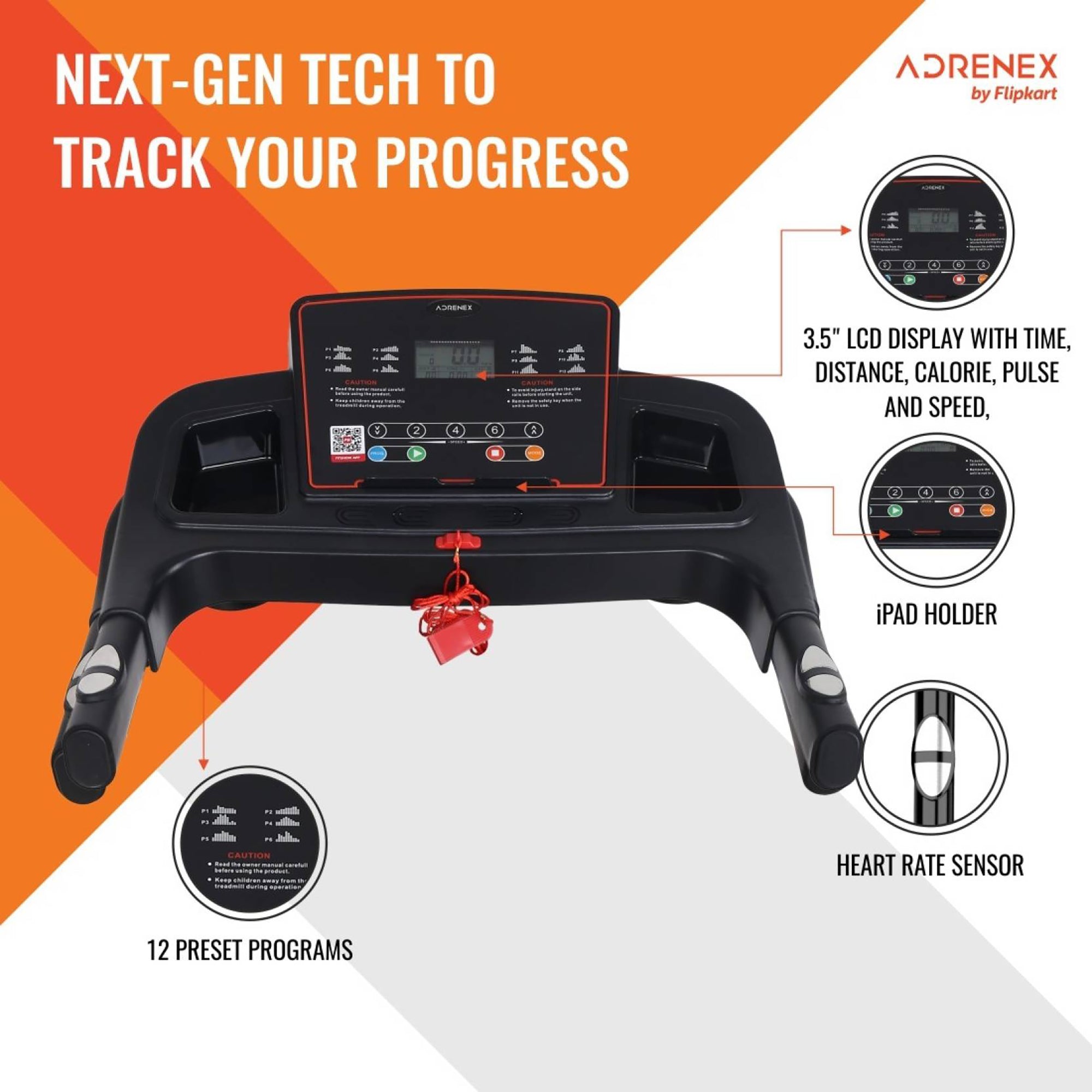 Reach Adrenex treadmill - versatile jogging machine