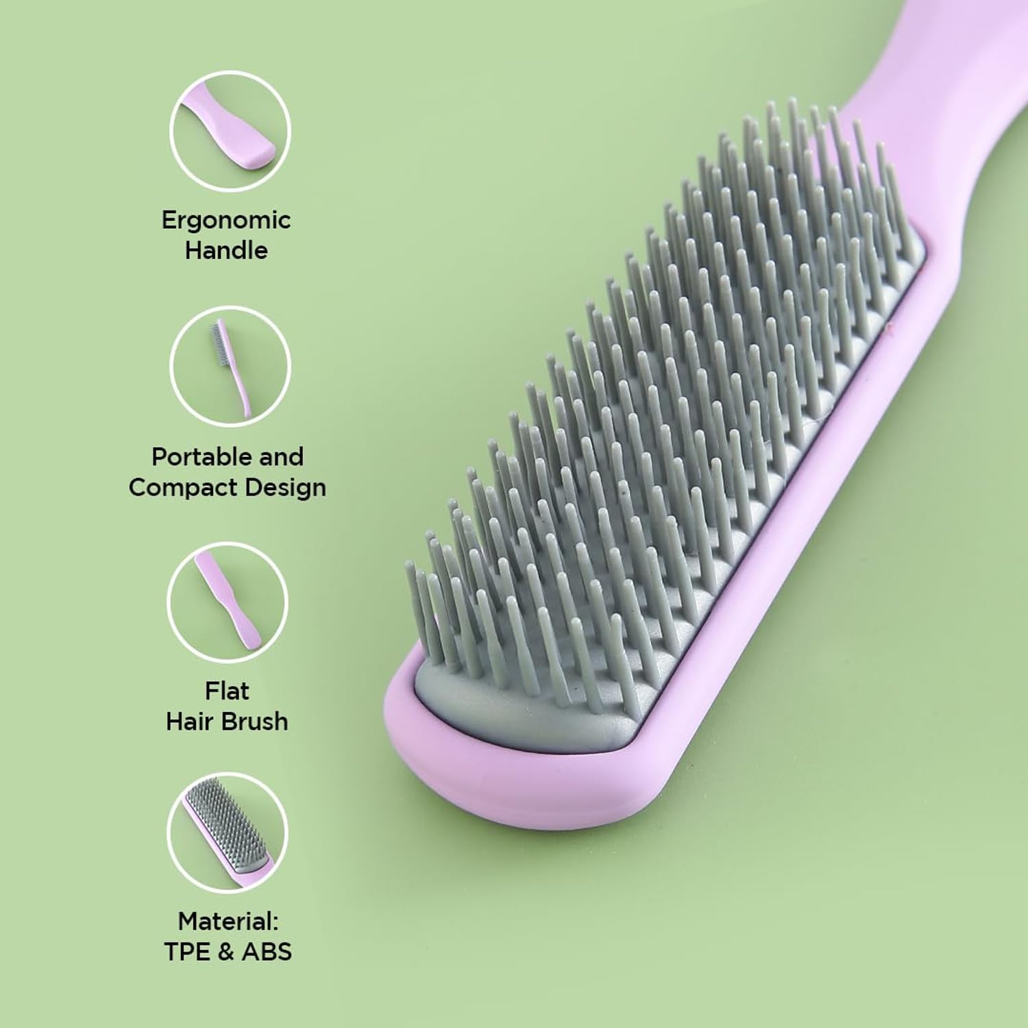 Kuber Industries Flexible Bristles Brush - Travel grooming solution