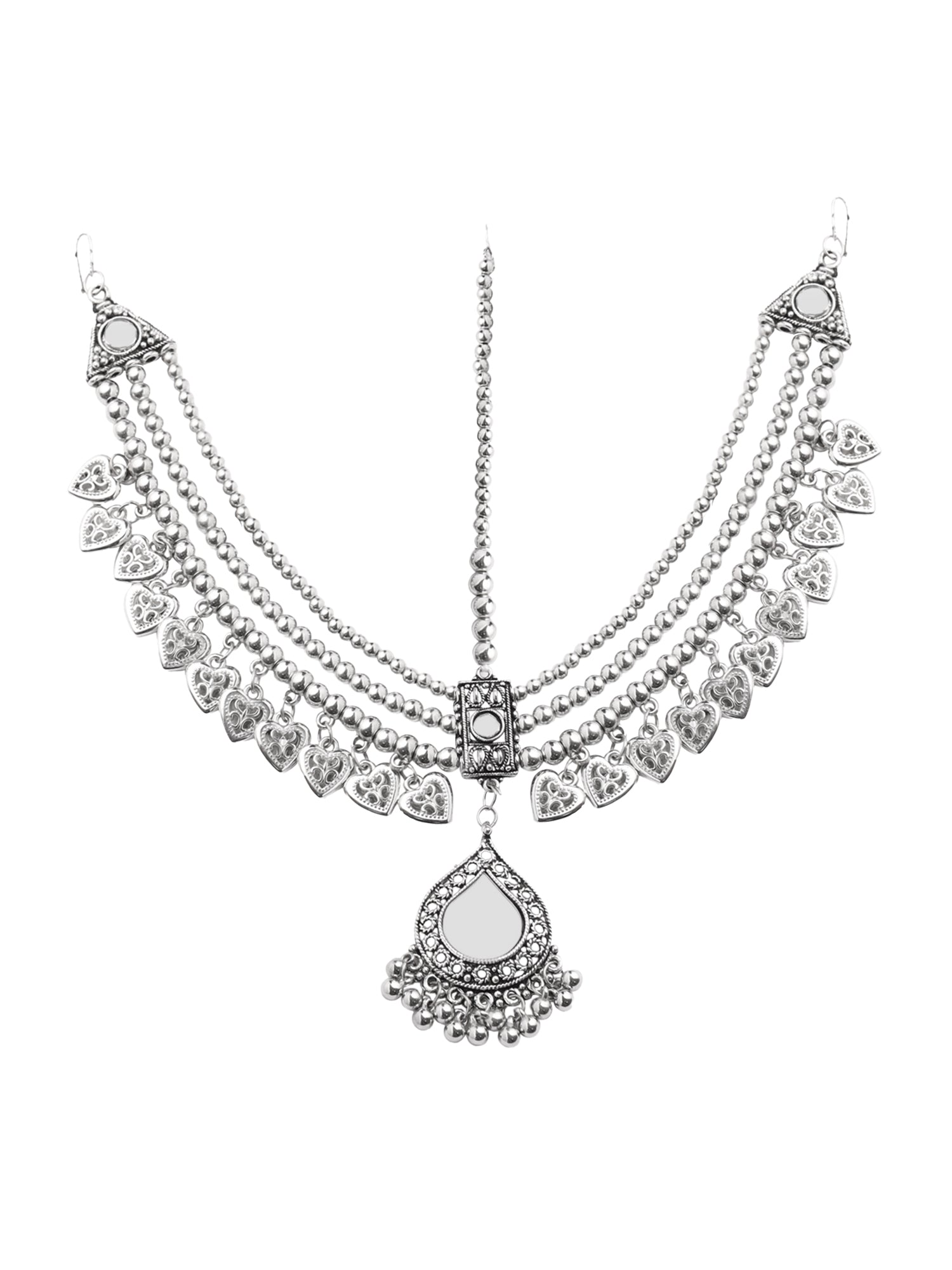 Yellow Chimes oxidized jewelry - elegant head accessory for women