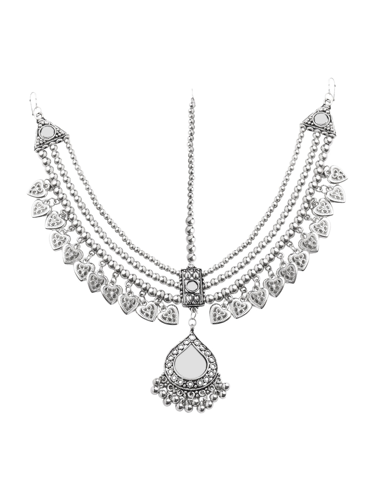 Yellow Chimes oxidized jewelry - elegant head accessory for women