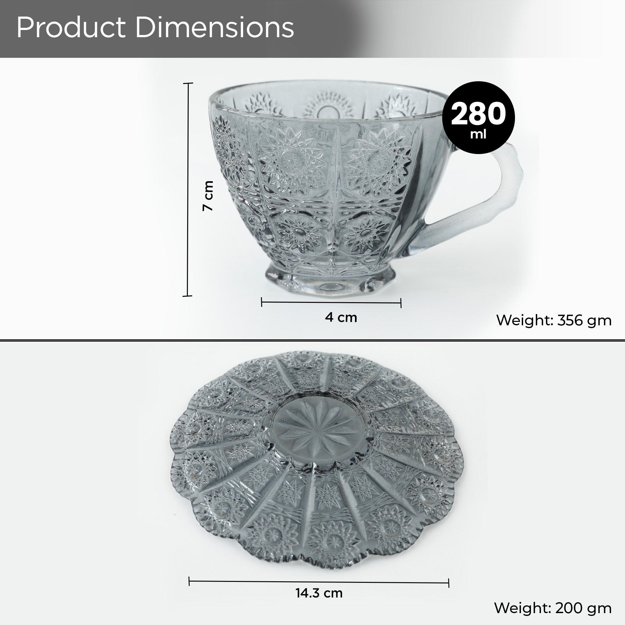 The Better Home Glass Tea Cup - Special occasion gift