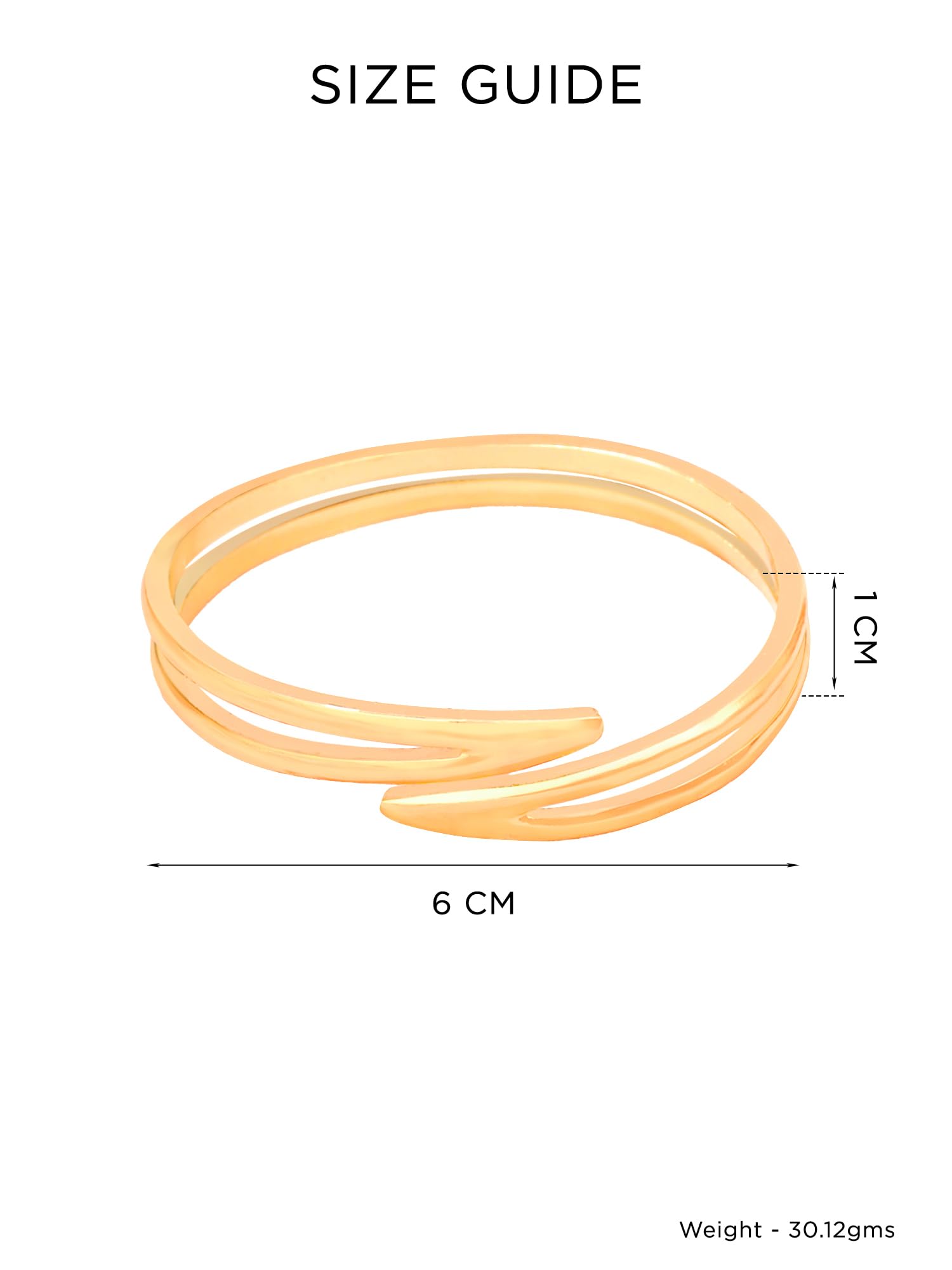 Yellow Chimes bold bangle - everyday elegance