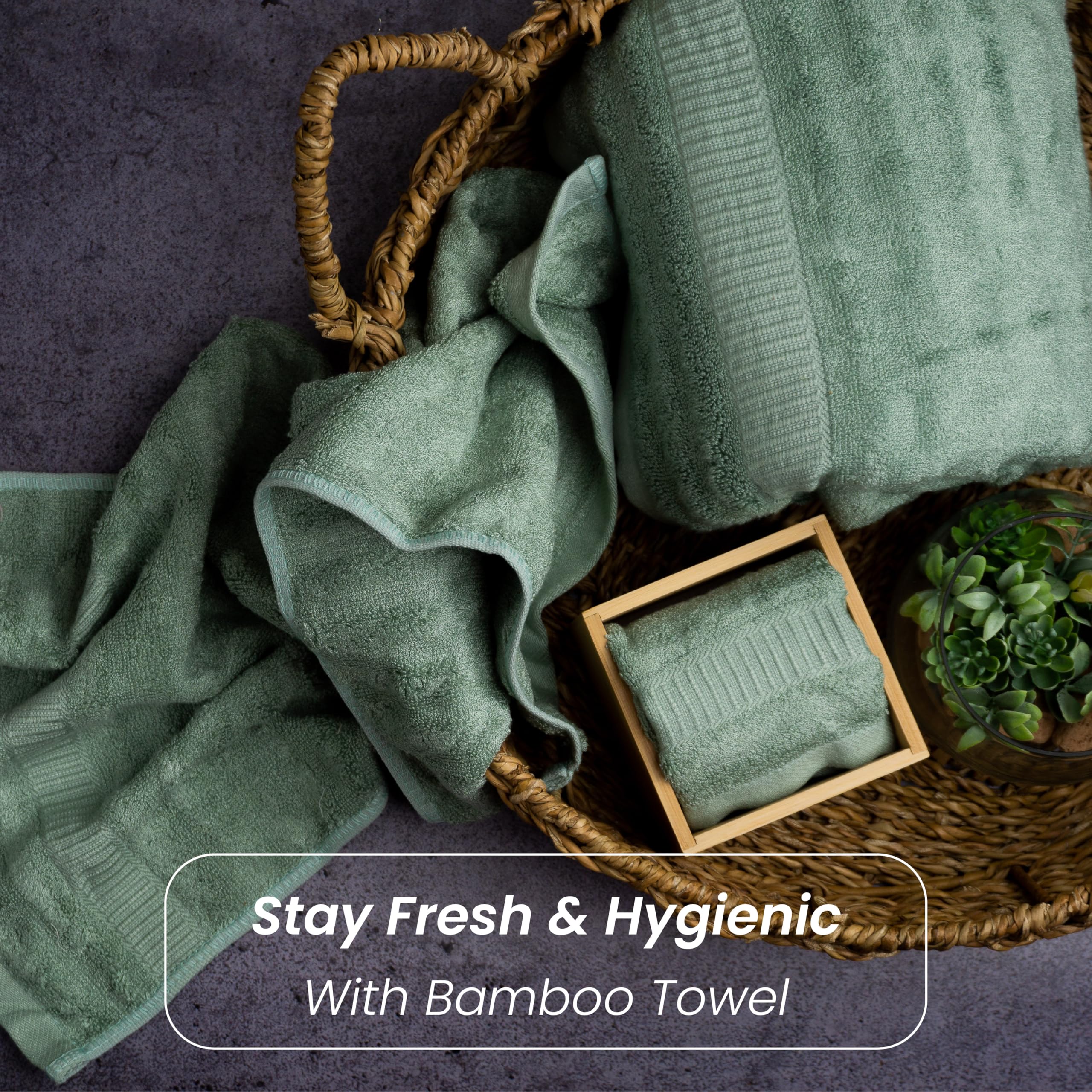 Mush bamboo towel set - eco-friendly bathroom addition