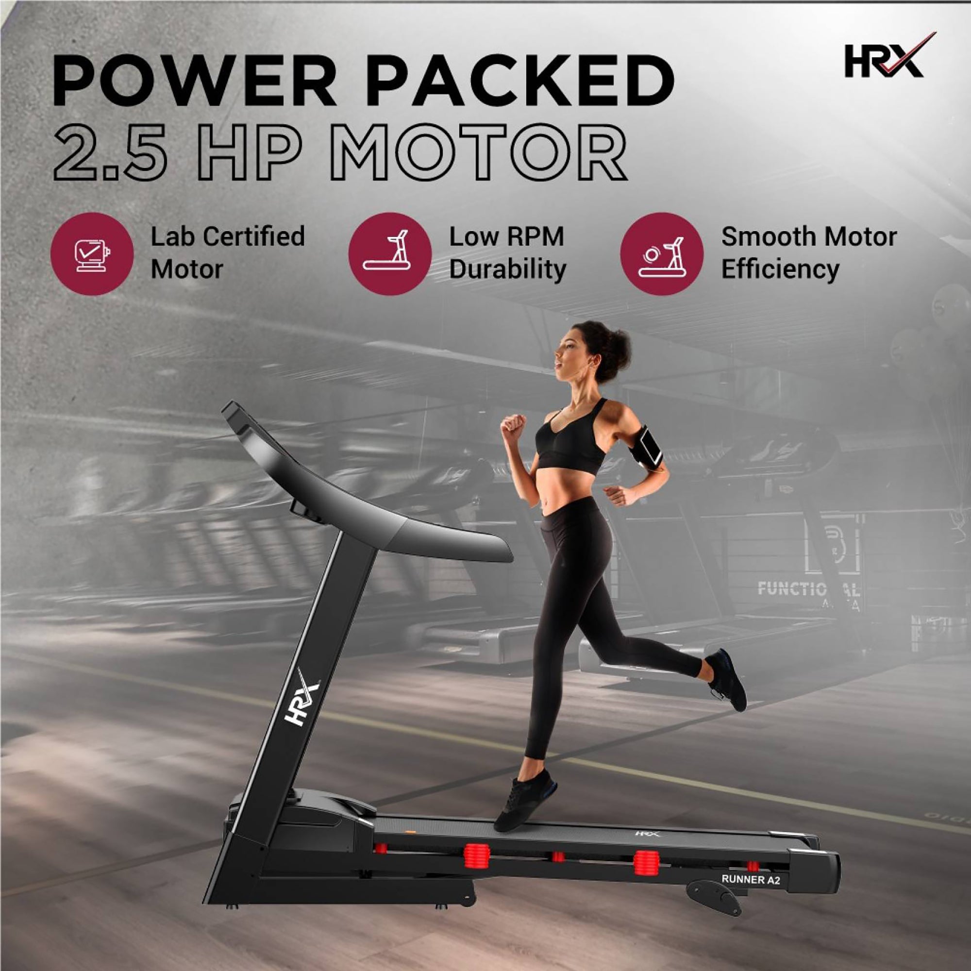 Reach fitness treadmill - compact foldable gym equipment