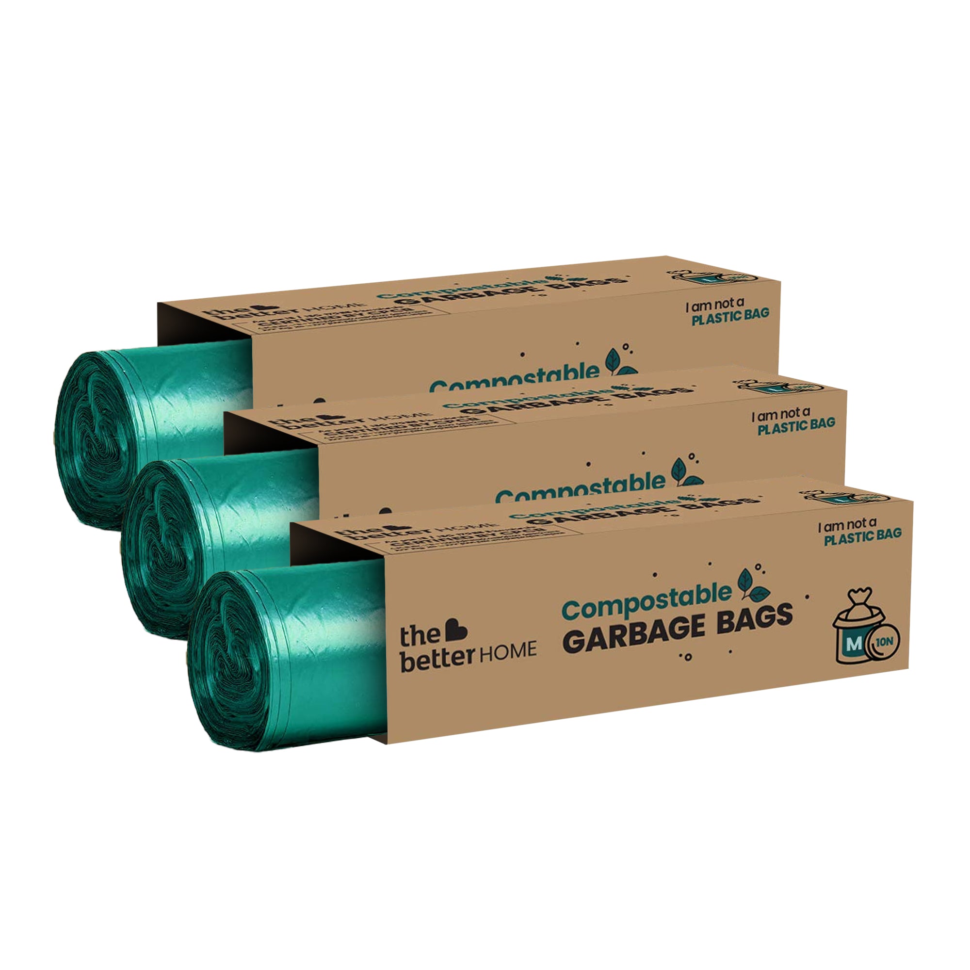 Buy Pack of 3 Medium Dustbin Bags | 3 Gallon | Black – GlobalBees Shop