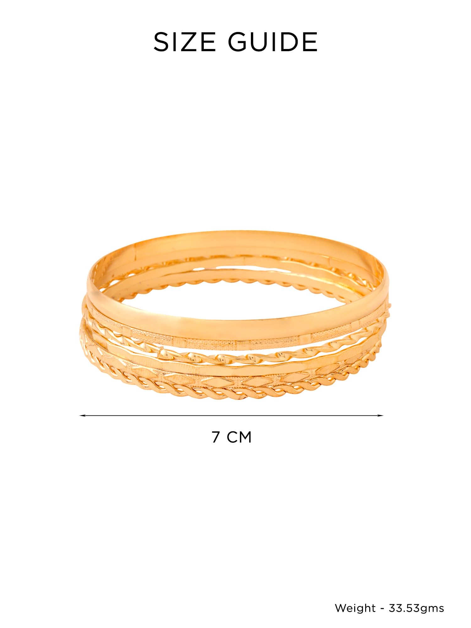 Yellow Chimes stylish bangle bracelets - gift for women