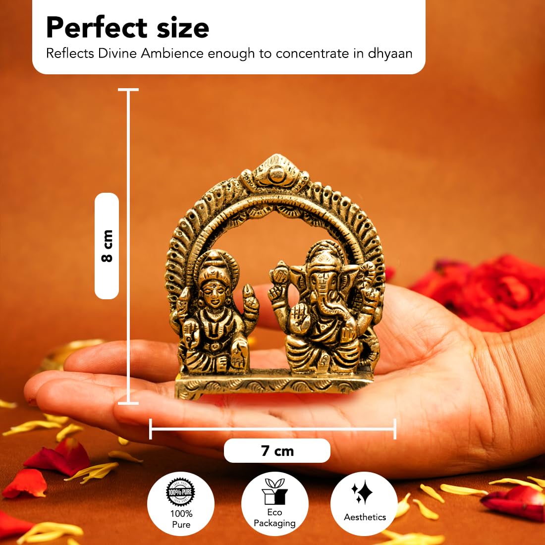 Ekhasa Ganesh Laxmi Idol - Prayer Room Decor