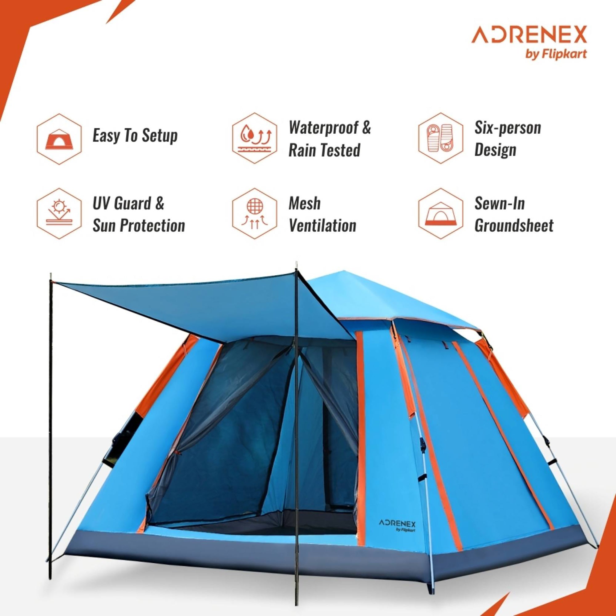 Reach dome tent - hiking expedition setup