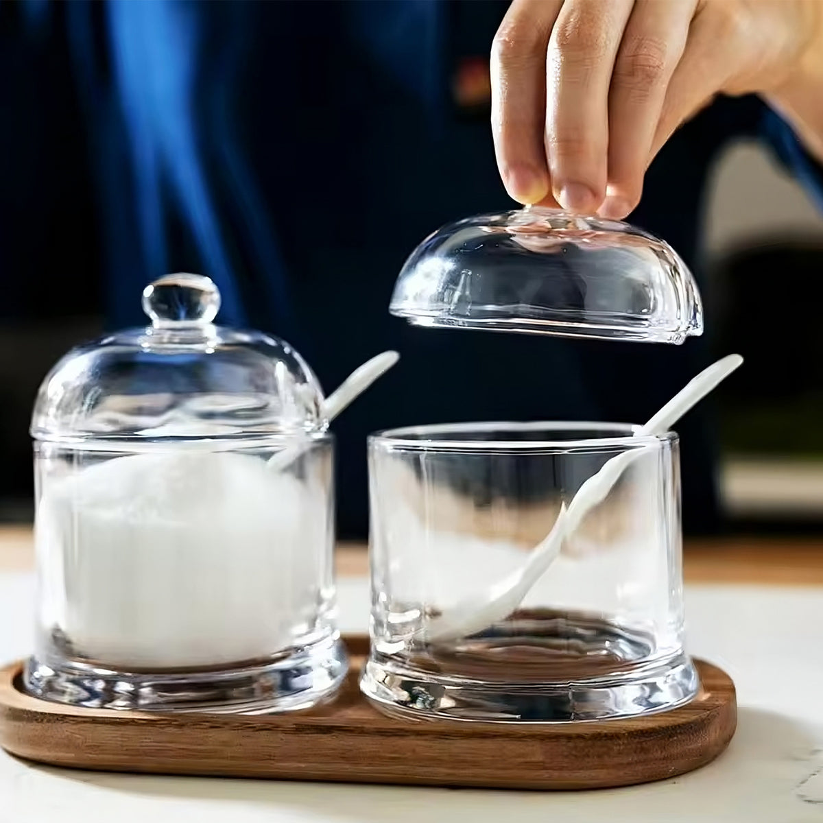 The Better Home borosilicate jars - elegant countertop display