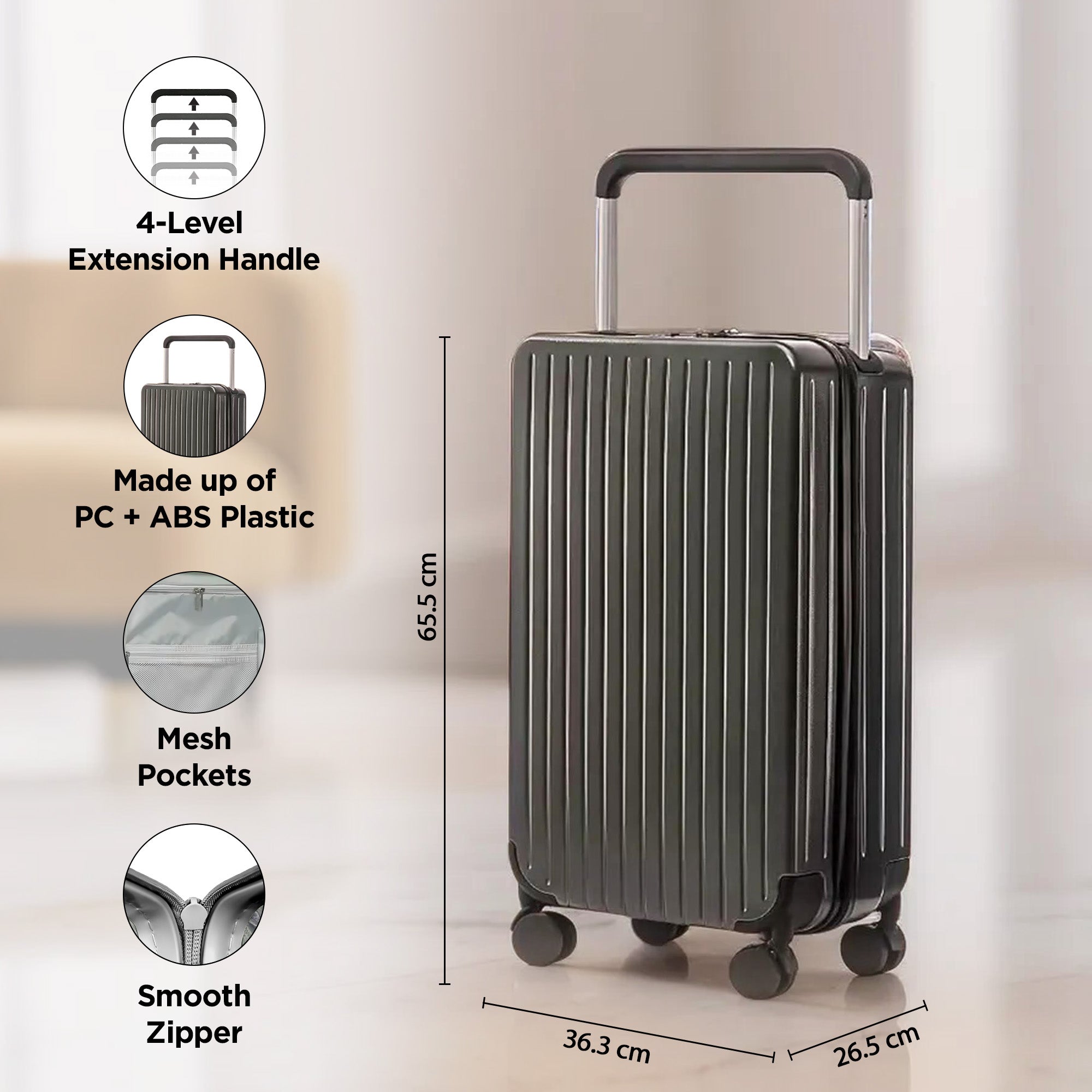 UMAI travel bag - Easy maneuverability at airports