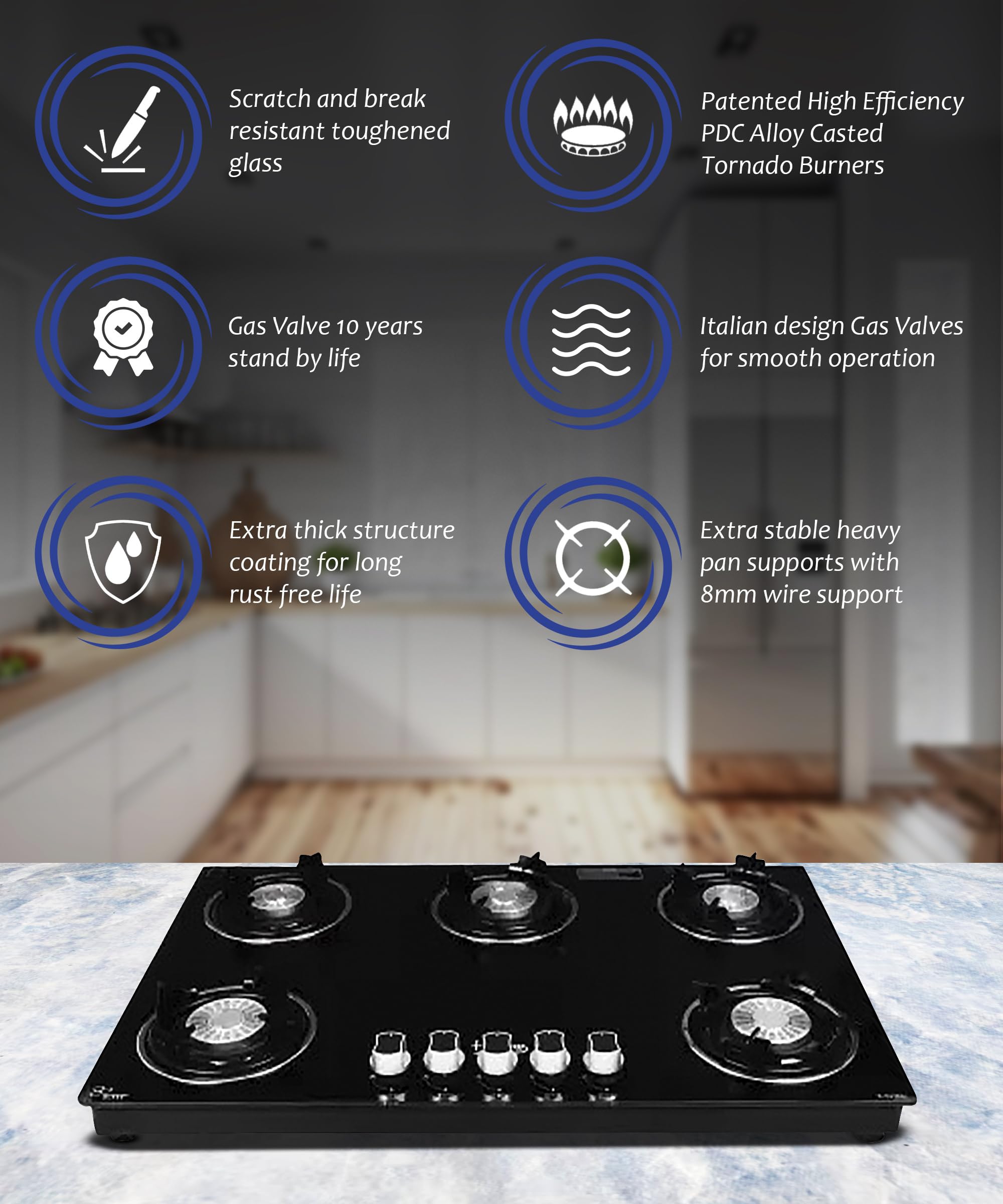 Thermador 5 burner stove - Efficient home chef tool