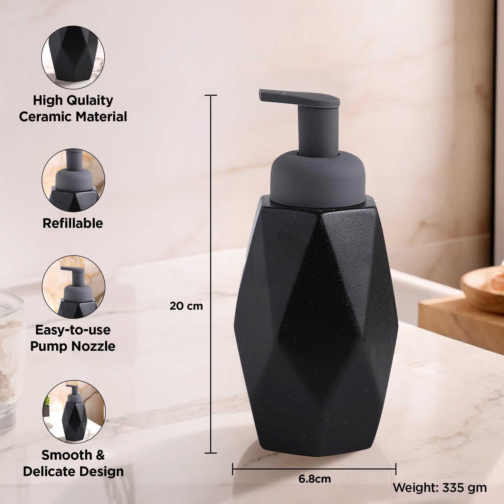 UMAI handwash dispenser - functional bathroom design
