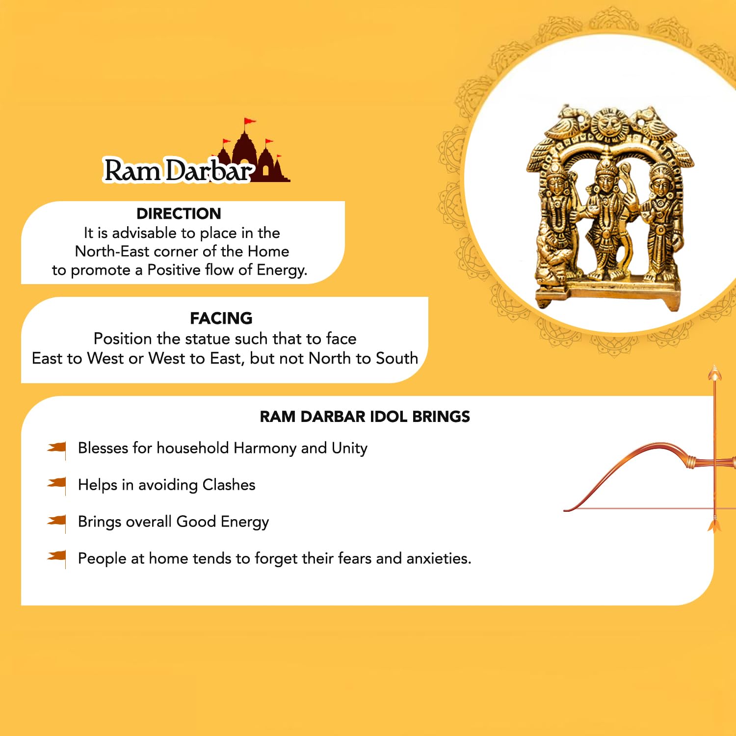 Ekhasa Ram Darbar Murti - Home Decor