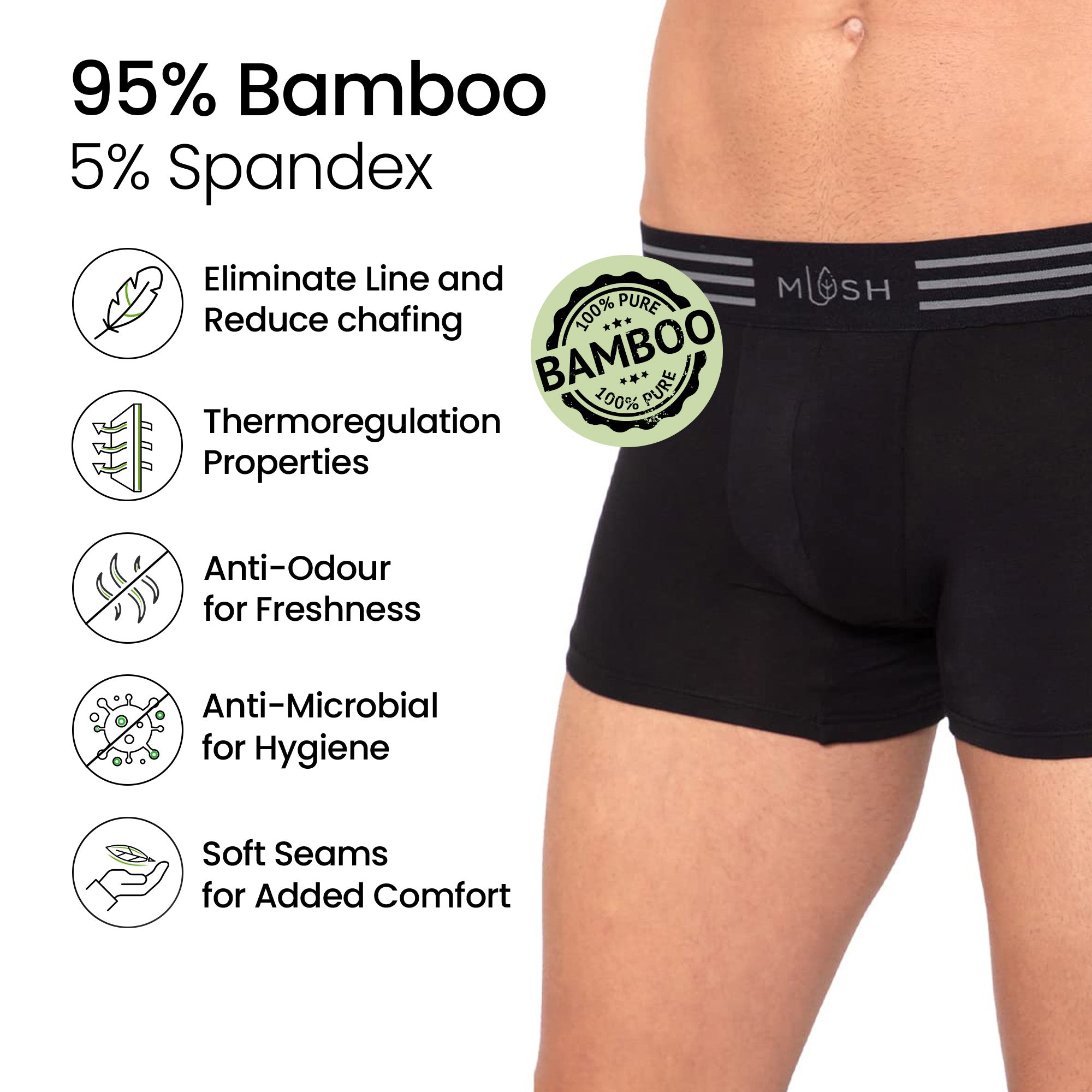 Mush Bamboo Underwear - Perfect Sleepwear for Men