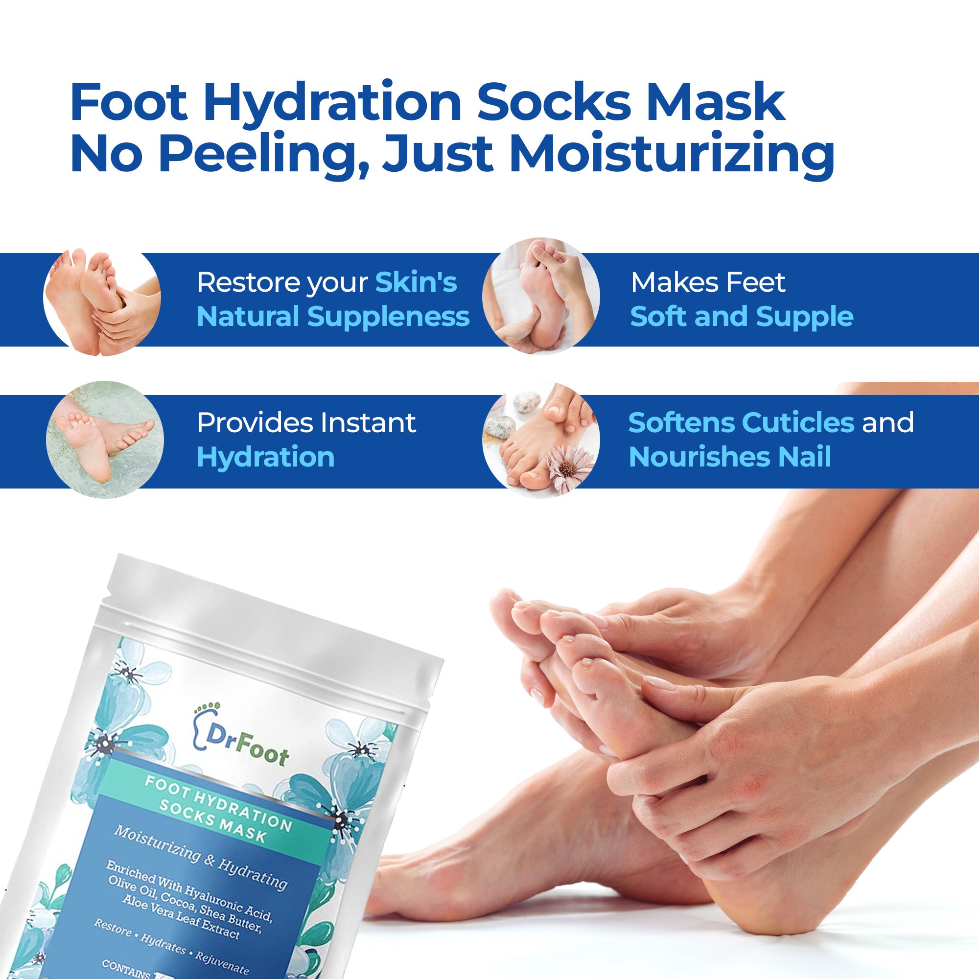 Dr Foot Foot Mask Peeling Socks - Travel essential for women