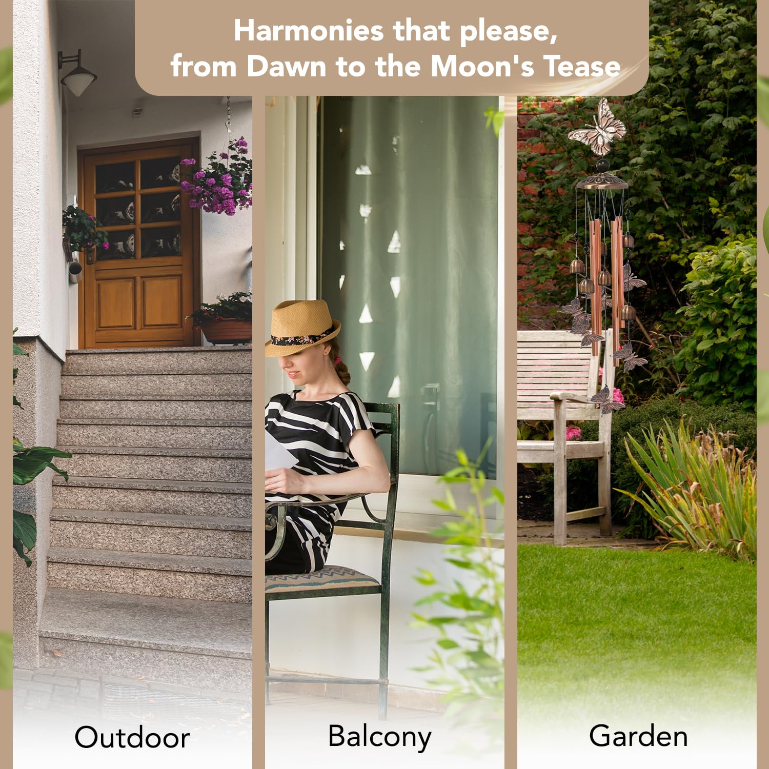 Ekhasa aluminium wind chimes - Outdoor decor for tranquility