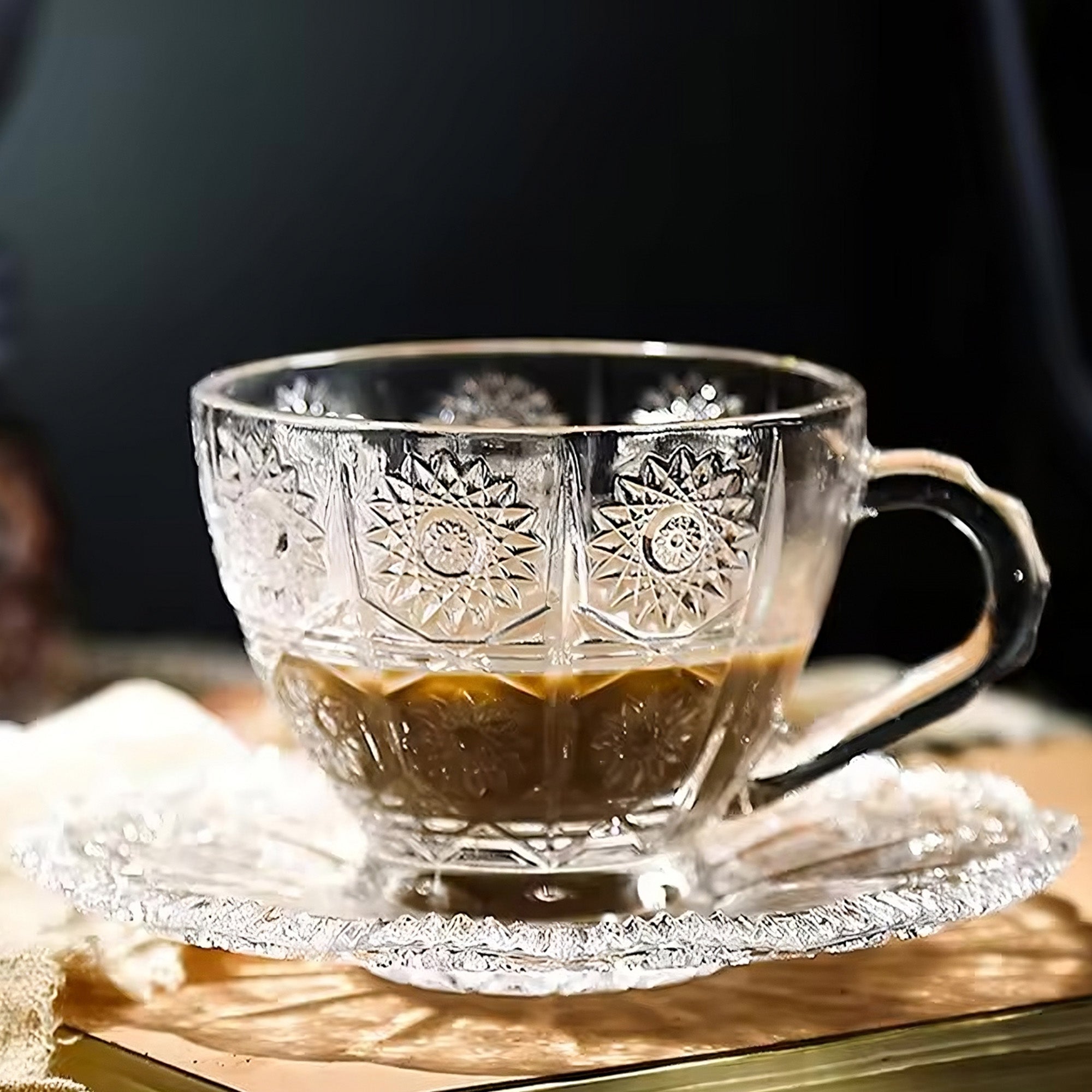The Better Home Glass Tea Cup - Stylish home dining