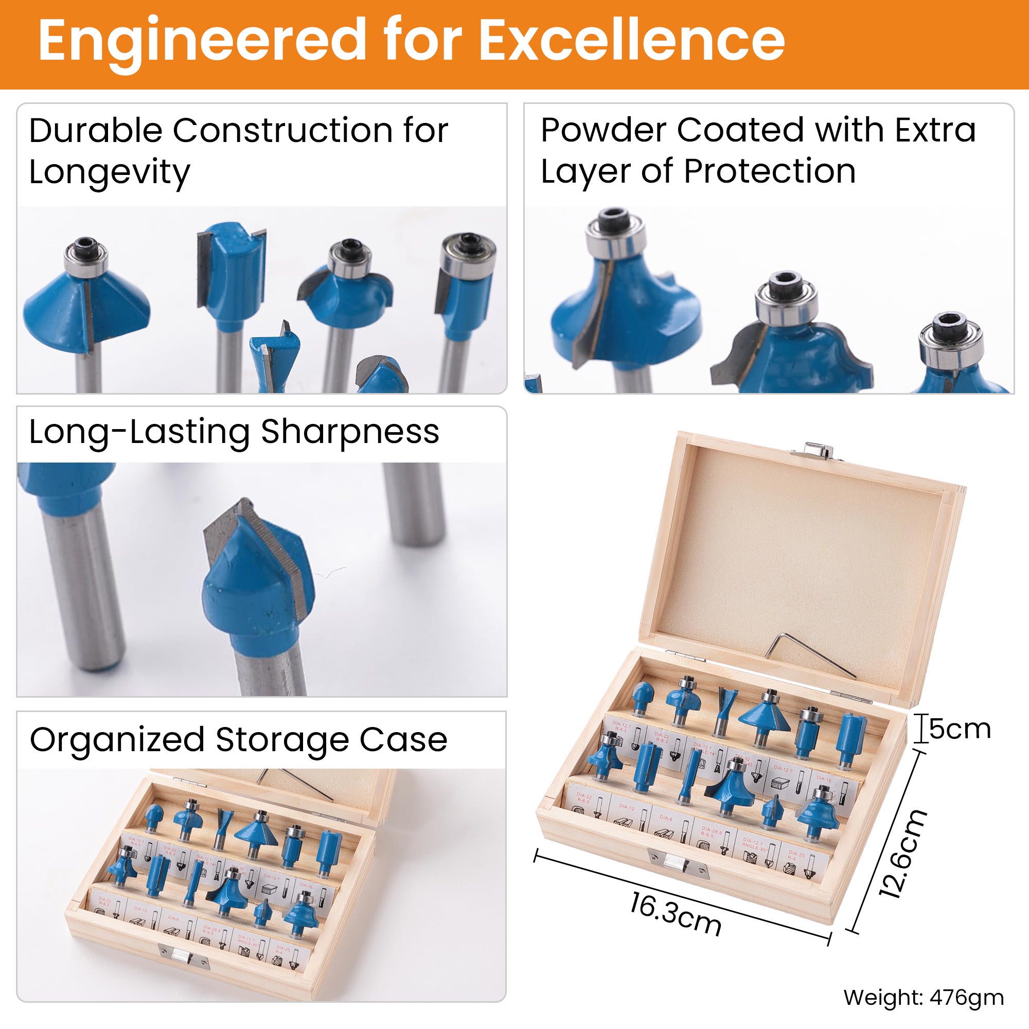 Cheston wooden router tools - professional carpentry