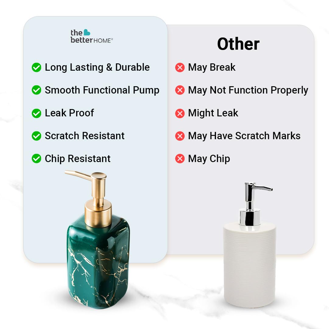The Better Home Green Ceramic Soap Dispenser - Kitchen Use